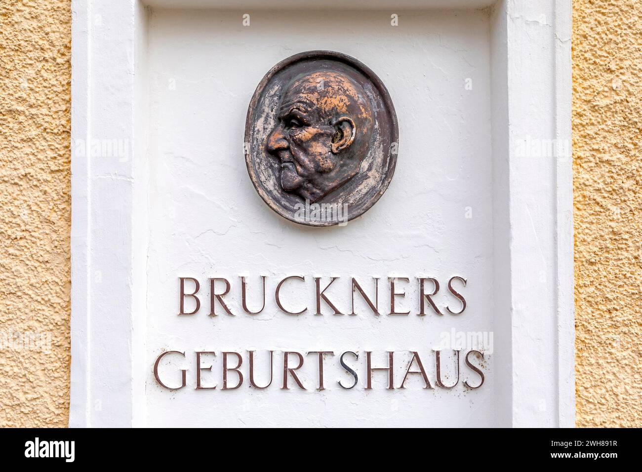 Anton Bruckner, Birthplace, Ansfelden, Upper Austria, Austria Stock Photo