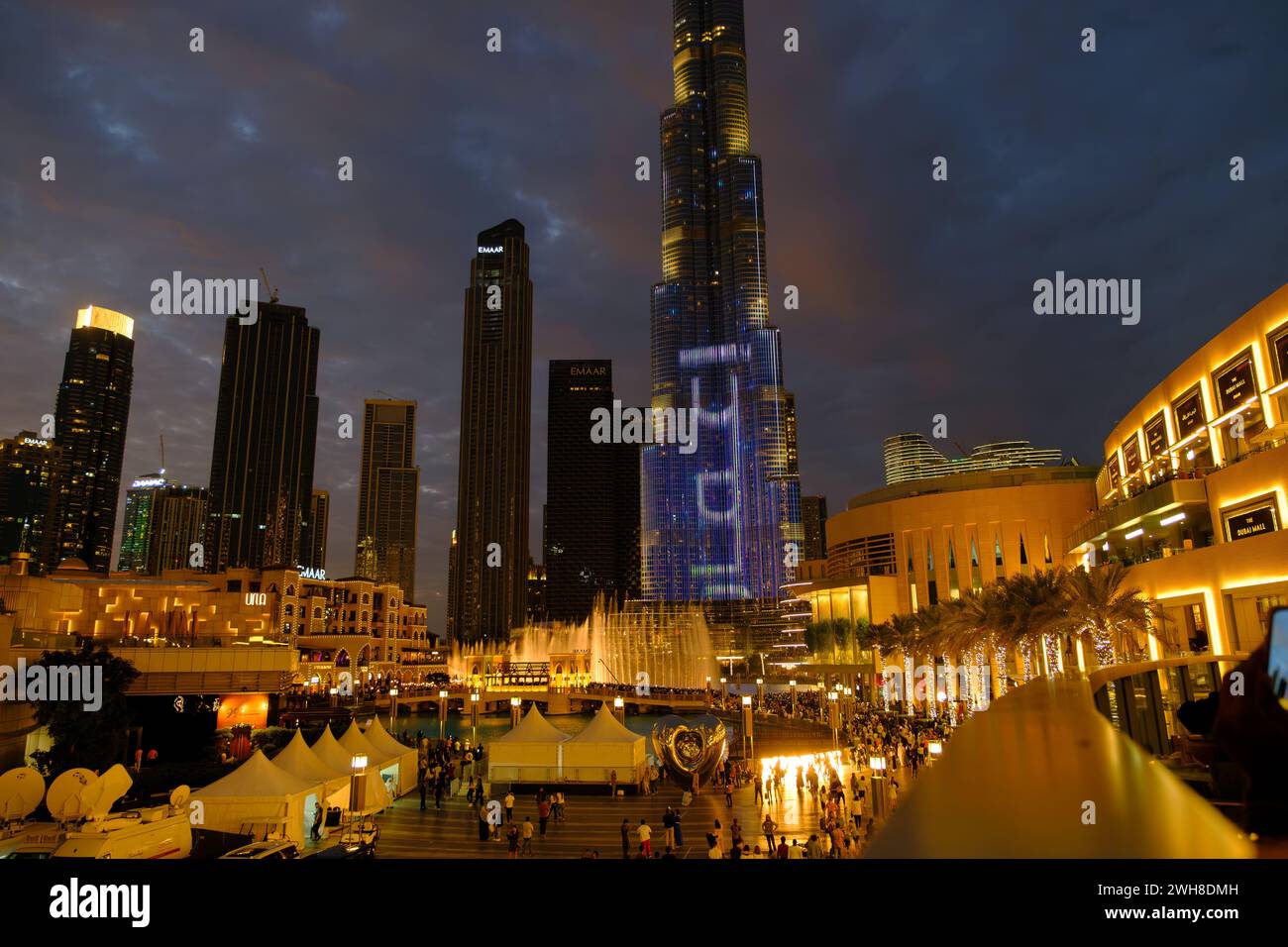 Skyline view of Dubai Downtown Stock Photo - Alamy