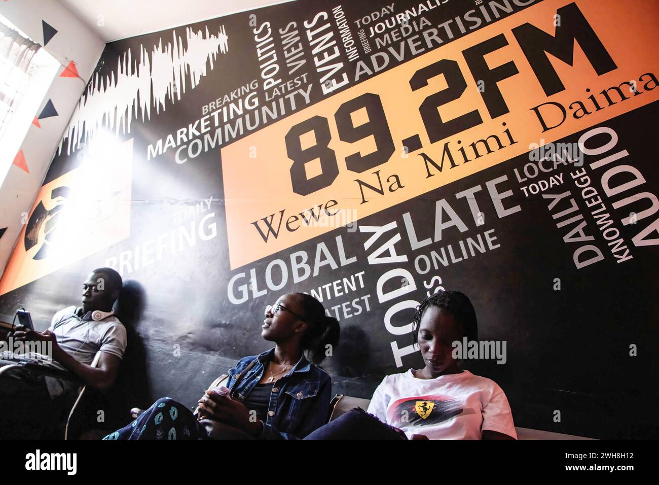 Nakuru, Kenya. 06th Feb, 2024. General view of Radio Yetu station based in  Nakuru City. As the World Radio Day approaches, Radio Yetu will be  celebrating over 100 years since its invention. (