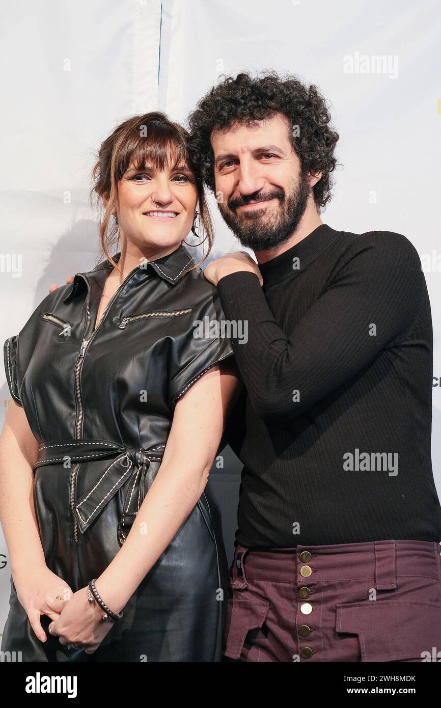 The singers Marwan and Rozalen attend the photocall of the premiere ...