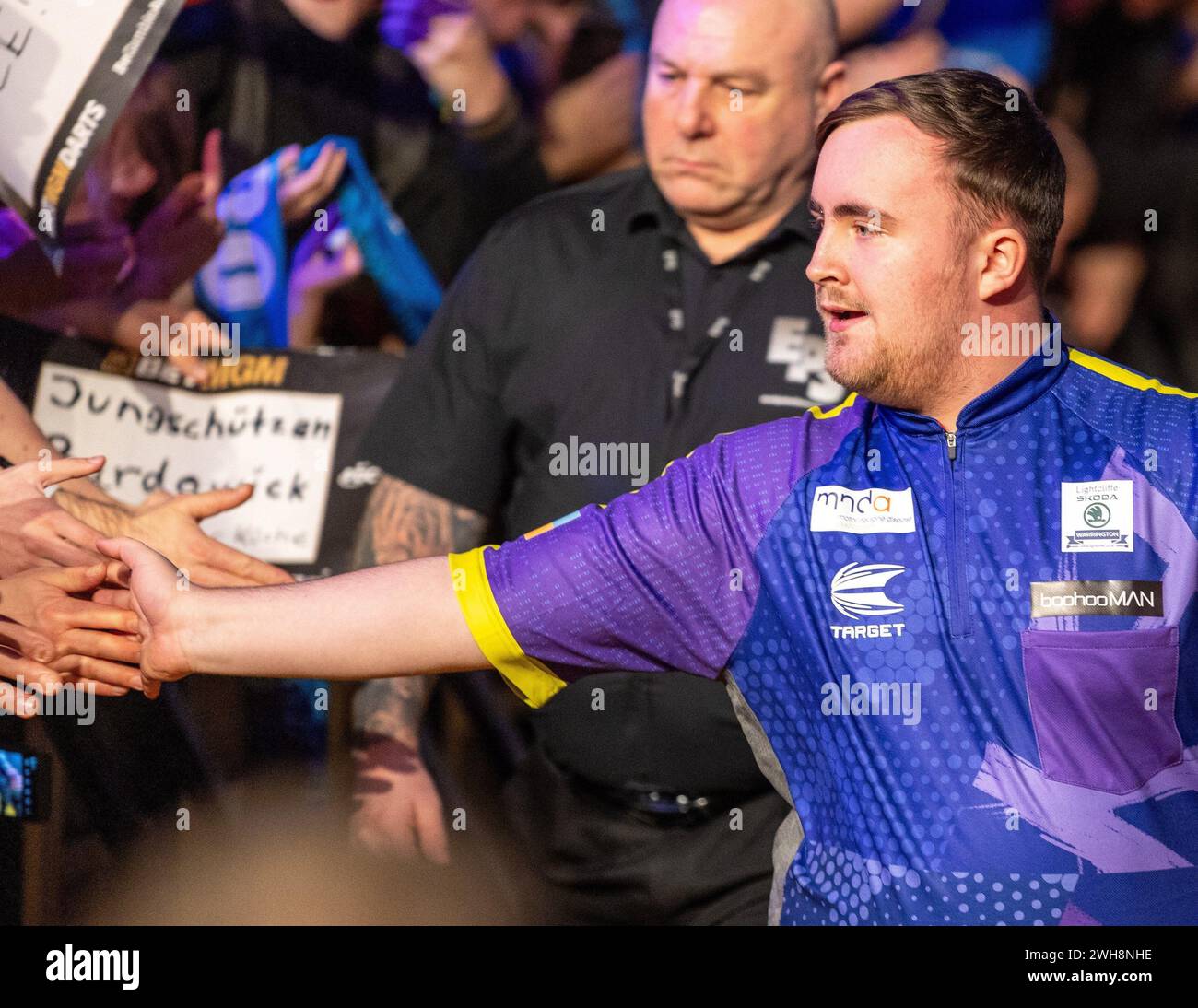 Berlin, Germany. 08th Feb, 2024. Darts, Premier League, Matchday 2