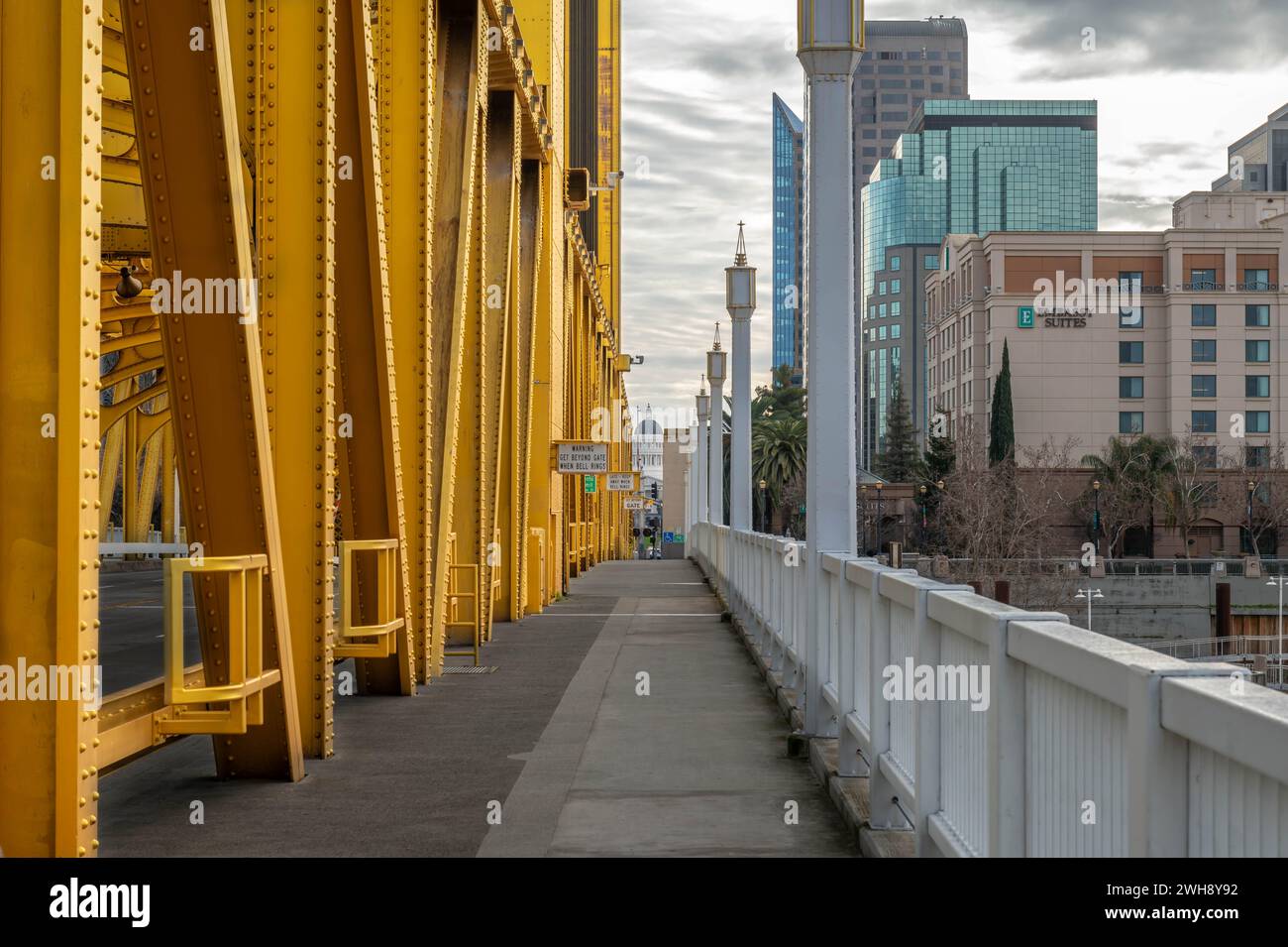 West Sacramento's Tower Bridge Stock Photo - Alamy