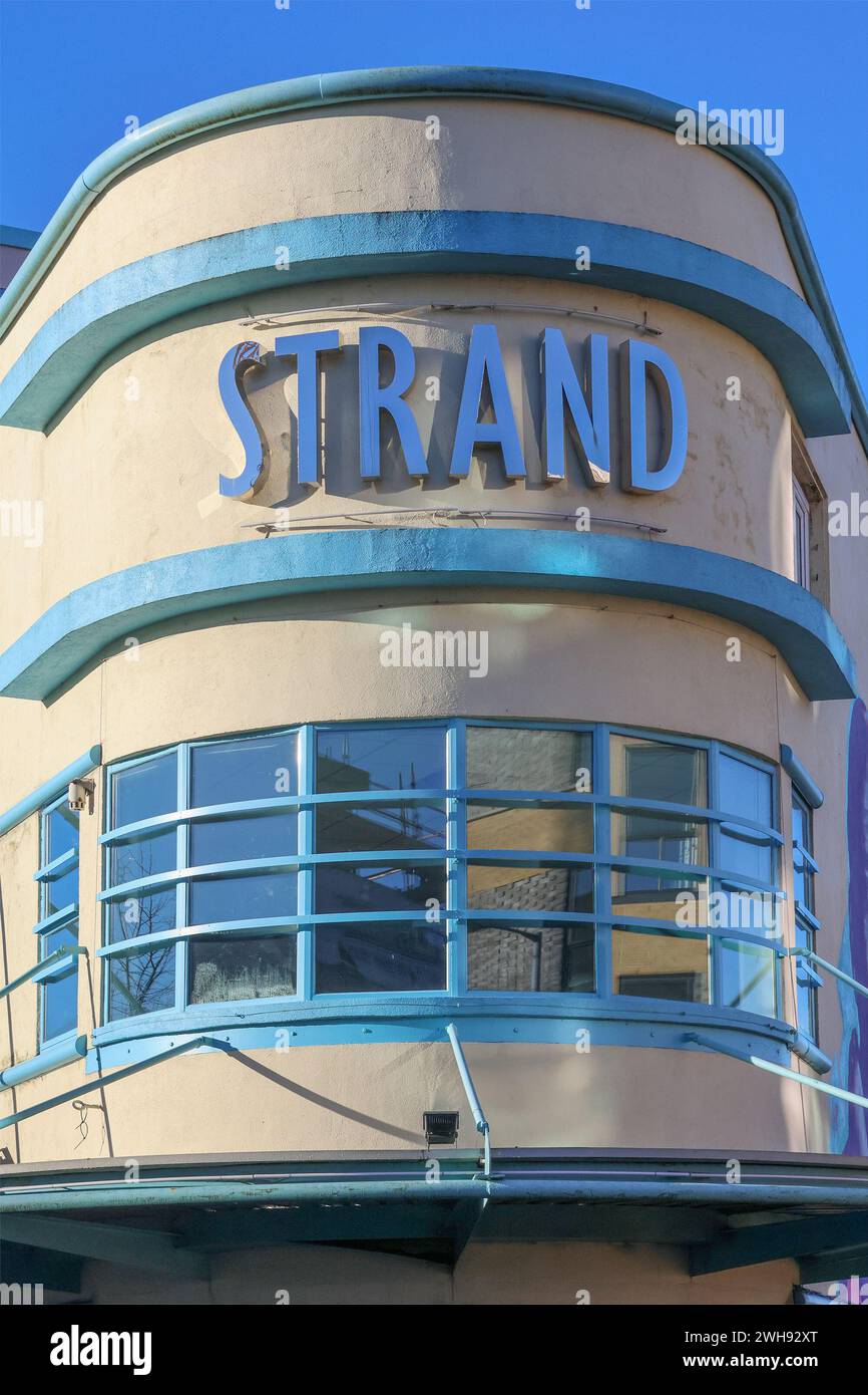 The Strand Cinema art deco style picture house Belfast. Stock Photo