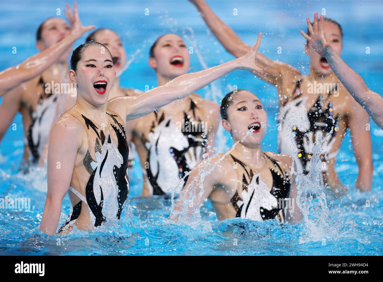 Japan team group (JPN), FEBRUARY 8, 2024 - Artistic Swimming : World