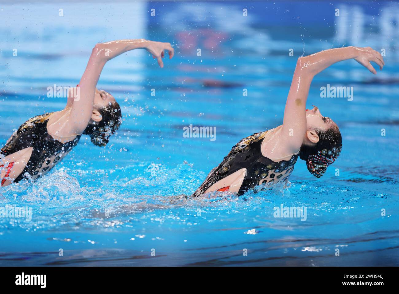 Doha, Qatar. 8th Feb, 2024. Liuyi Wang & Qianyi Wang (CHN) Artistic ...