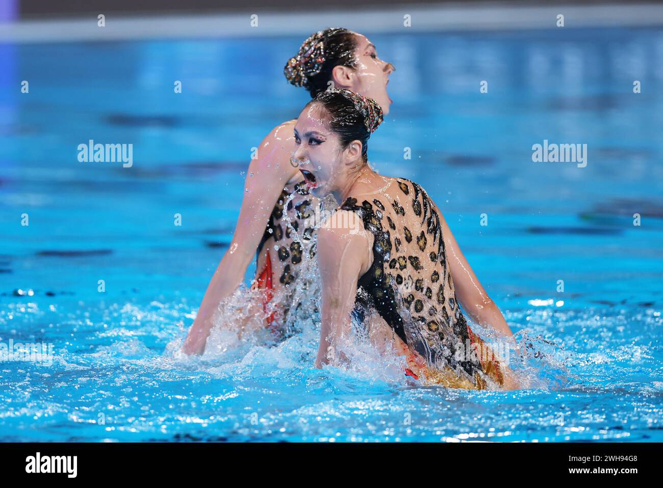 Doha, Qatar. 8th Feb, 2024. Liuyi Wang & Qianyi Wang (CHN) Artistic ...