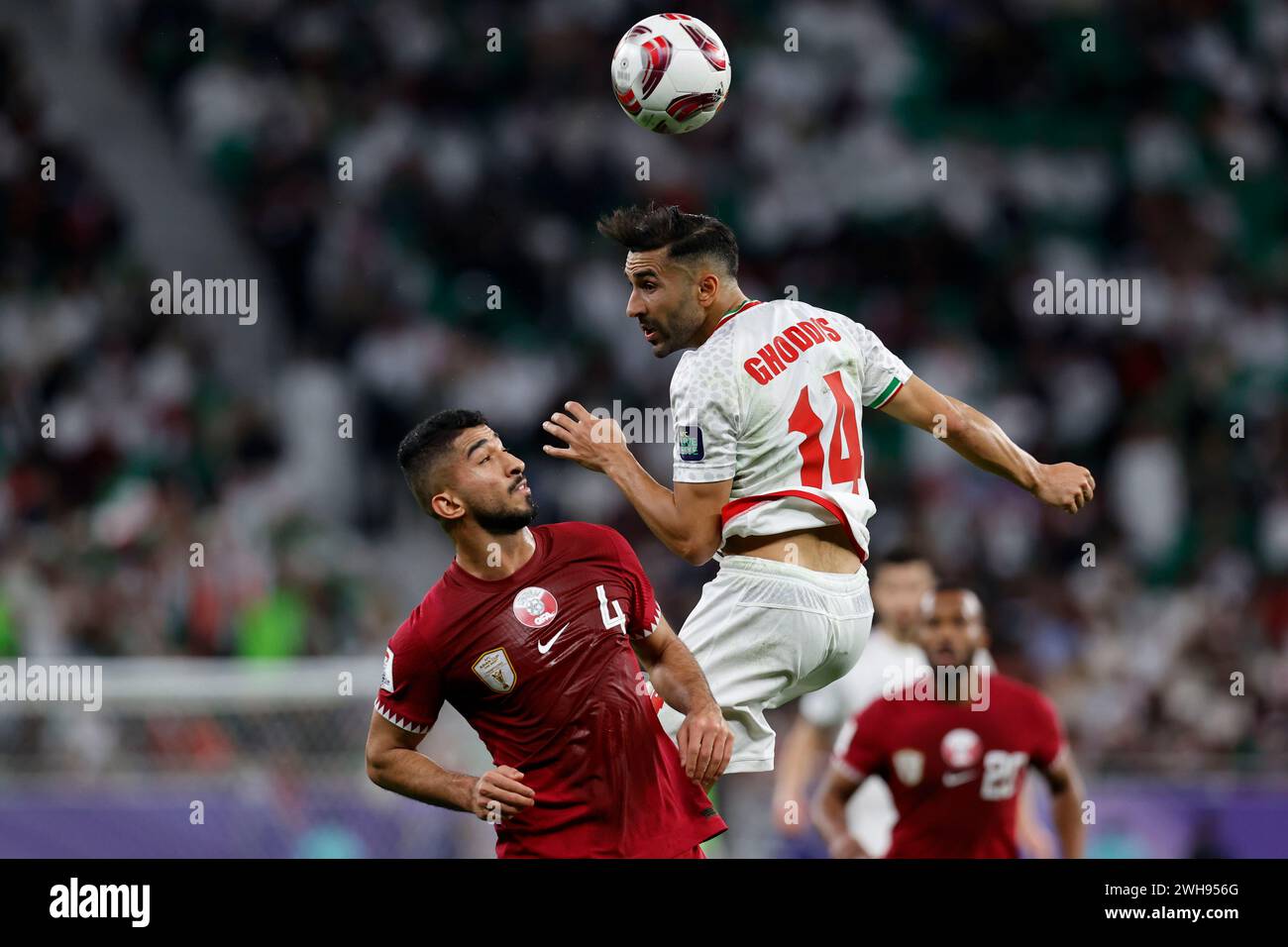 Doha, Qatar. 7th Feb, 2024. Saman Ghoddos (IRI) Football/Soccer : AFC Asian Cup Qatar 2023 semi-final match between Iran 2-3 Qatar at Al Thumama Stadium in Doha, Qatar . Credit: AFLO/Alamy Live News Stock Photo
