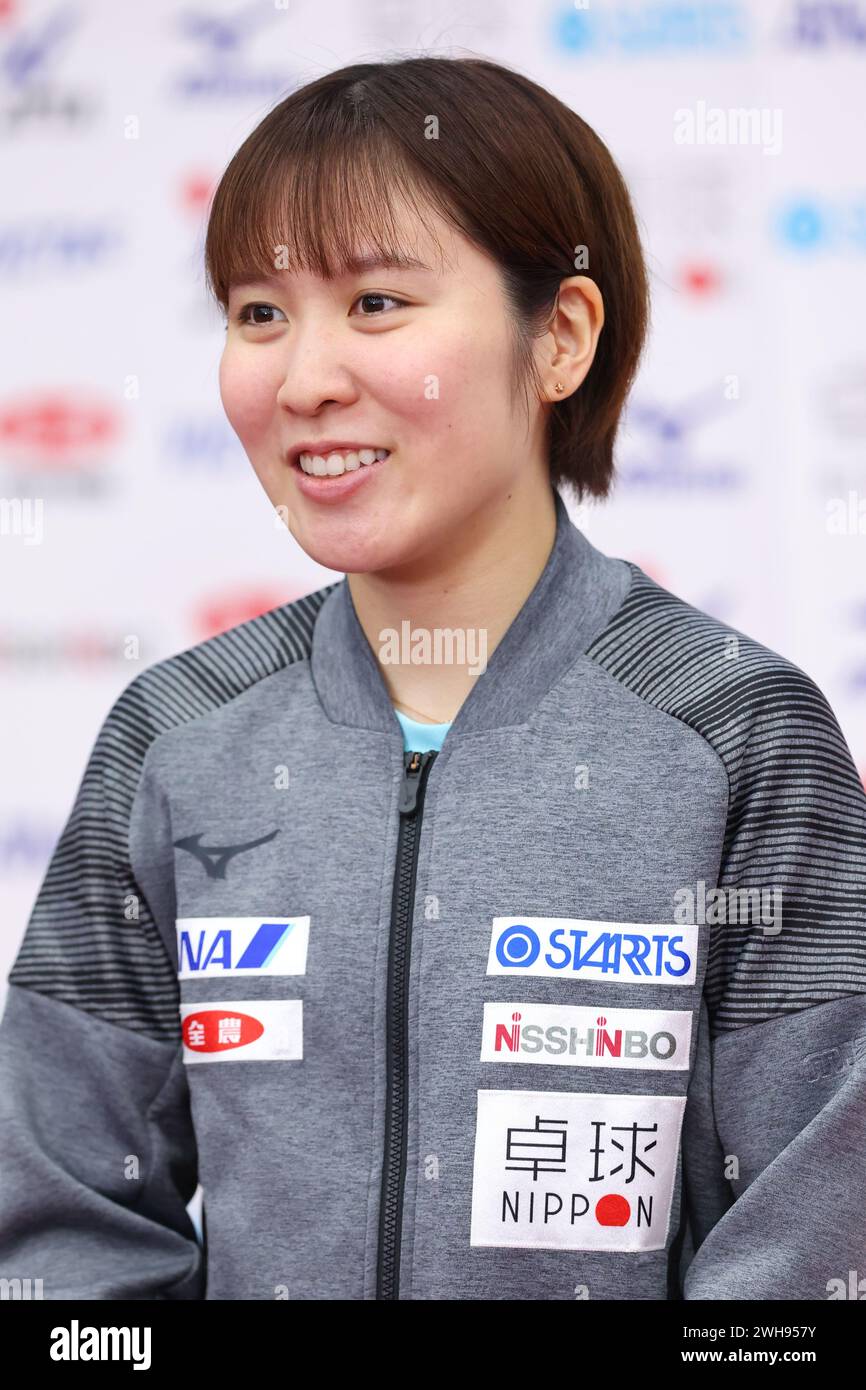 Miu Hirano (JPN), FEBRUARY 8, 2024 Table Tennis Official training