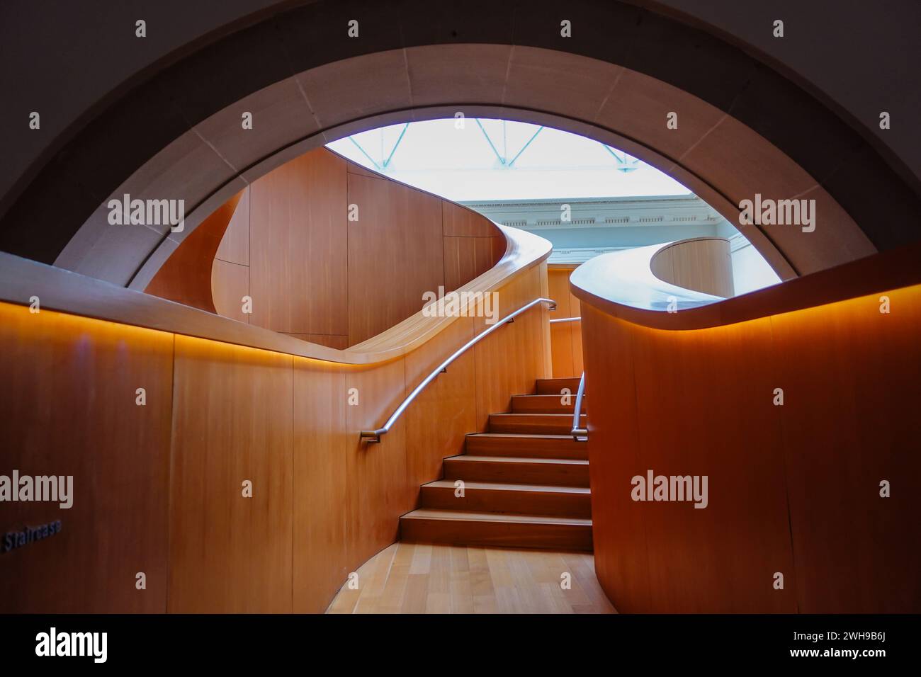 Frank Gehry Designed Allan Slaight And Emmanuelle Gattuso Spiral Staircase Inside The Art