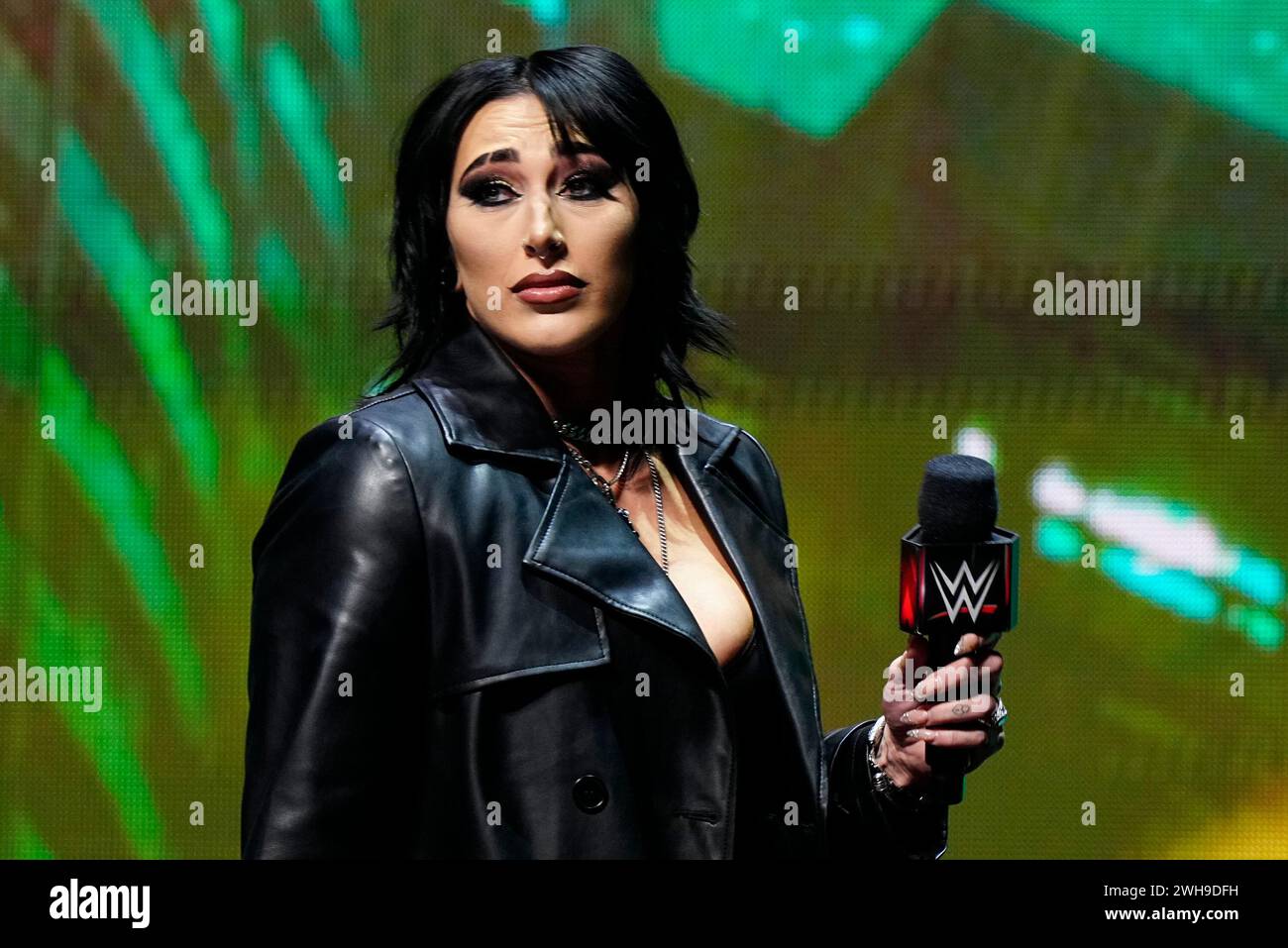 LAS VEGAS, NV February 8, 2024 Rhea Ripley, WWE Women’s World