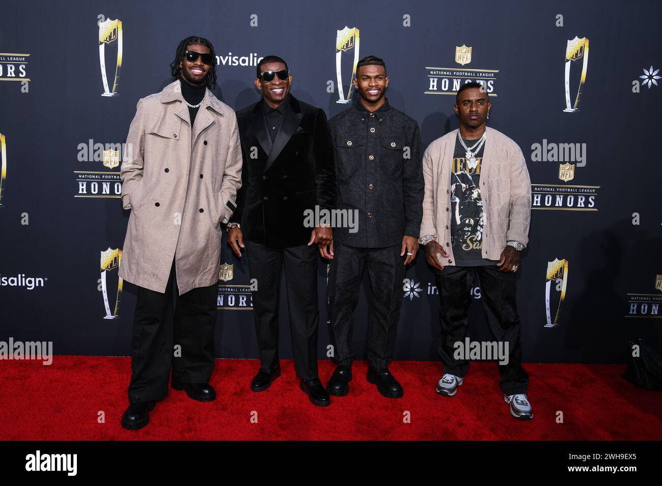 Shedeur Sanders, Deion Sanders, Shilo Sanders and Deion Sanders Jr