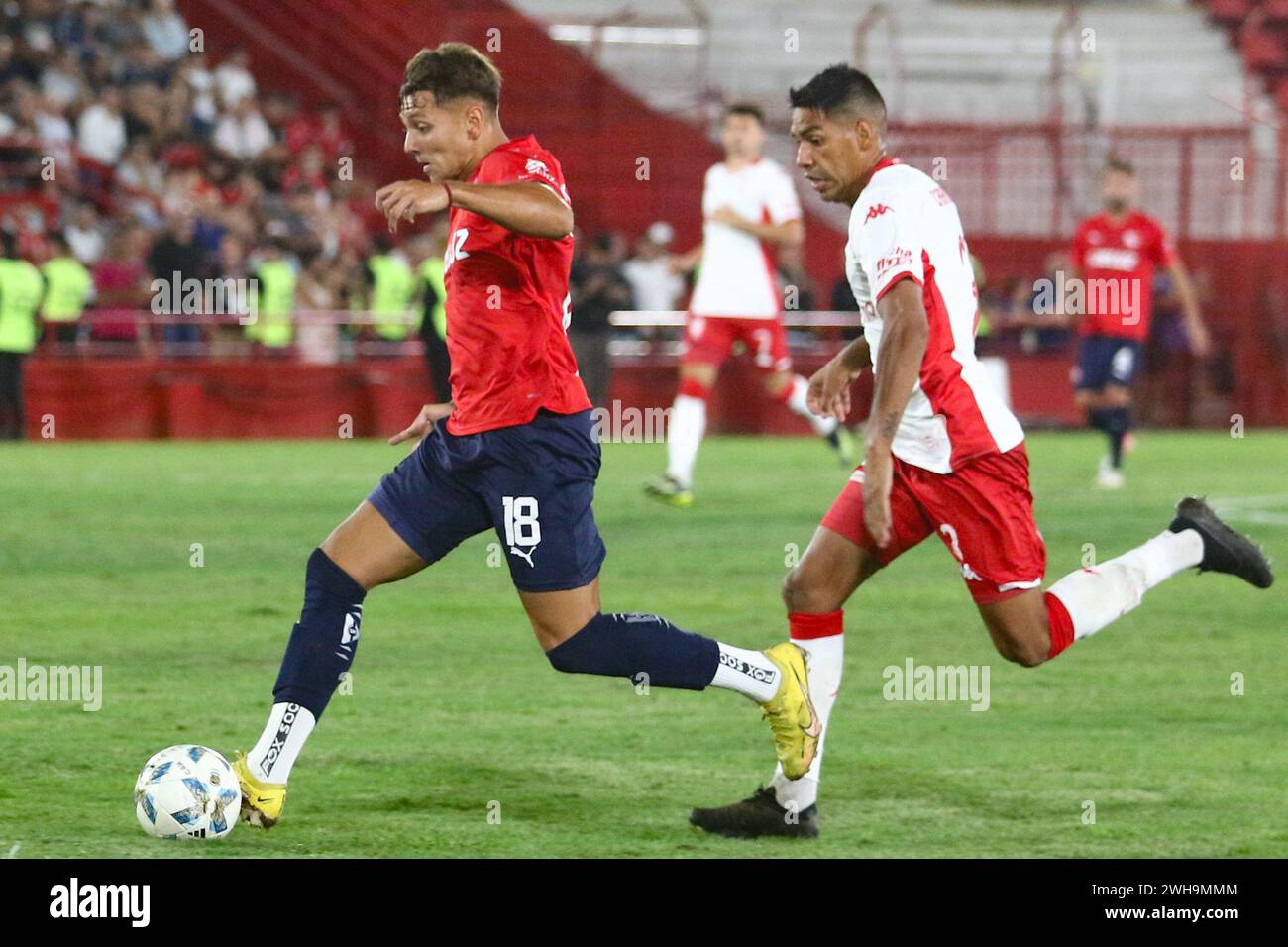 Buenos Aires, Argentina. 08th Feb, 2024. Ignacio Maestro Puch of Independienteduring the match of 4th round of Argentina´s Liga Profesional de Fútbol at Tomas Adolfo Ducó Stadium ( Credit: Néstor J. Beremblum/Alamy Live News Stock Photo