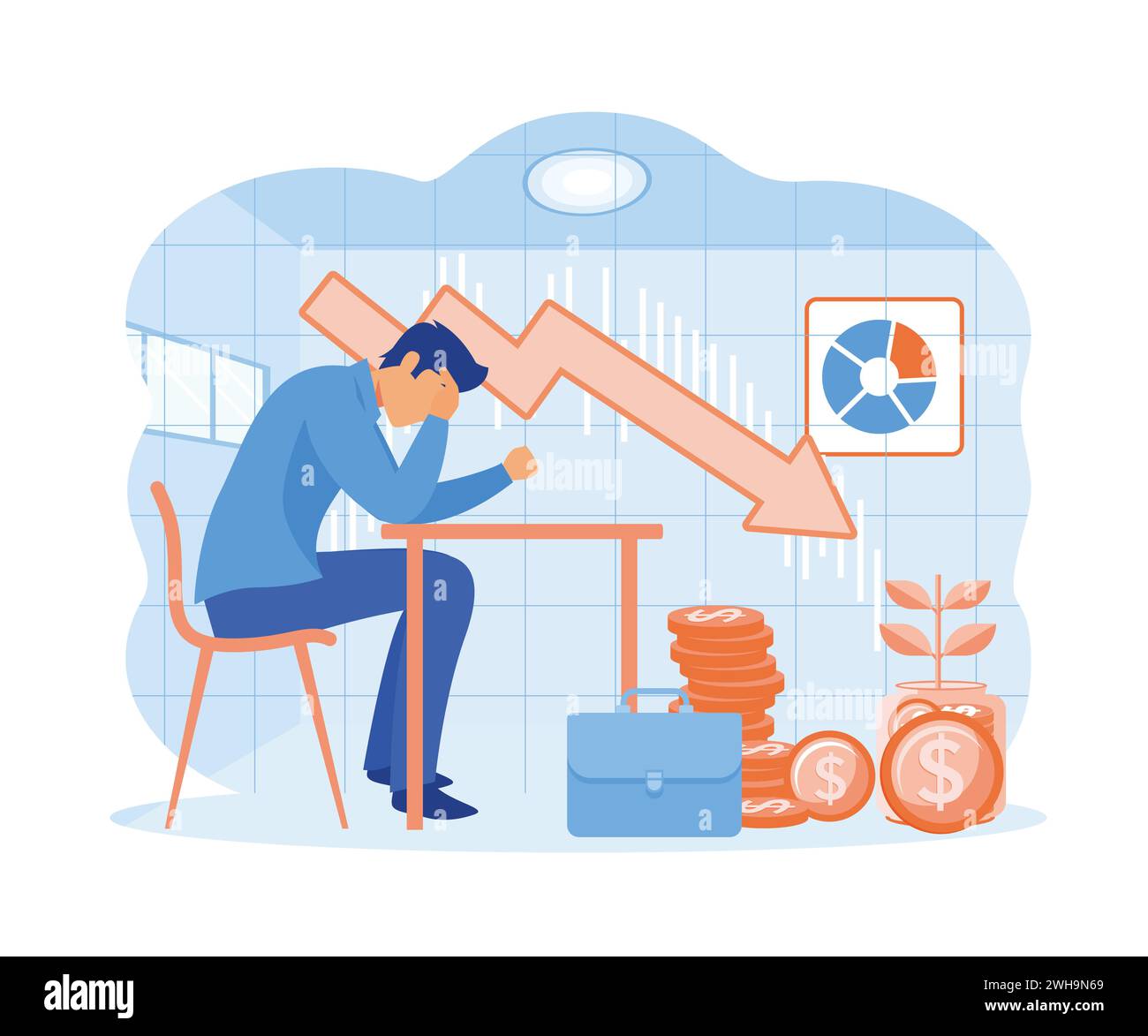 Fail bankrupt Stock Vector Images - Alamy