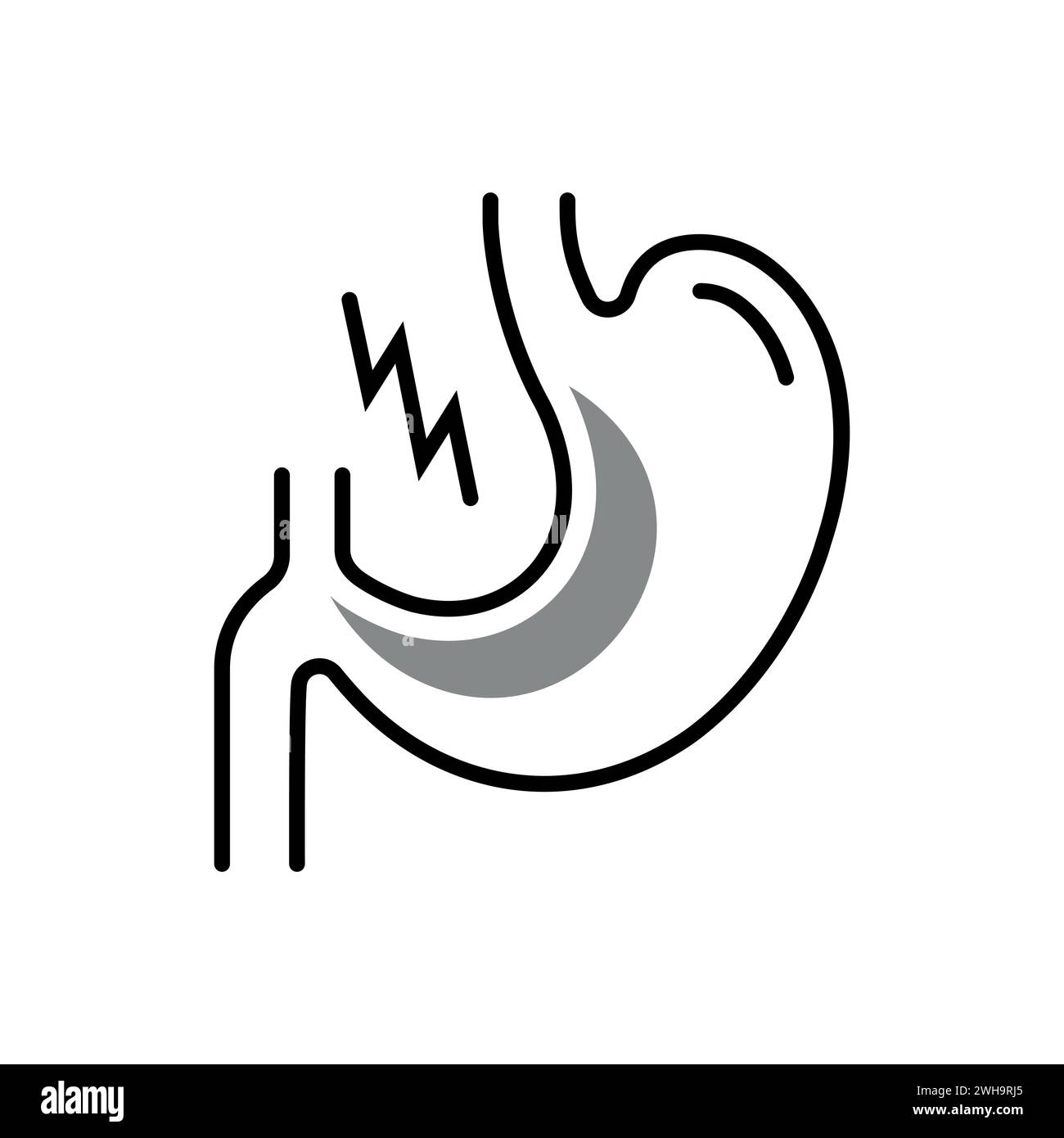 human body parts black vector art in cool background Stock Vector