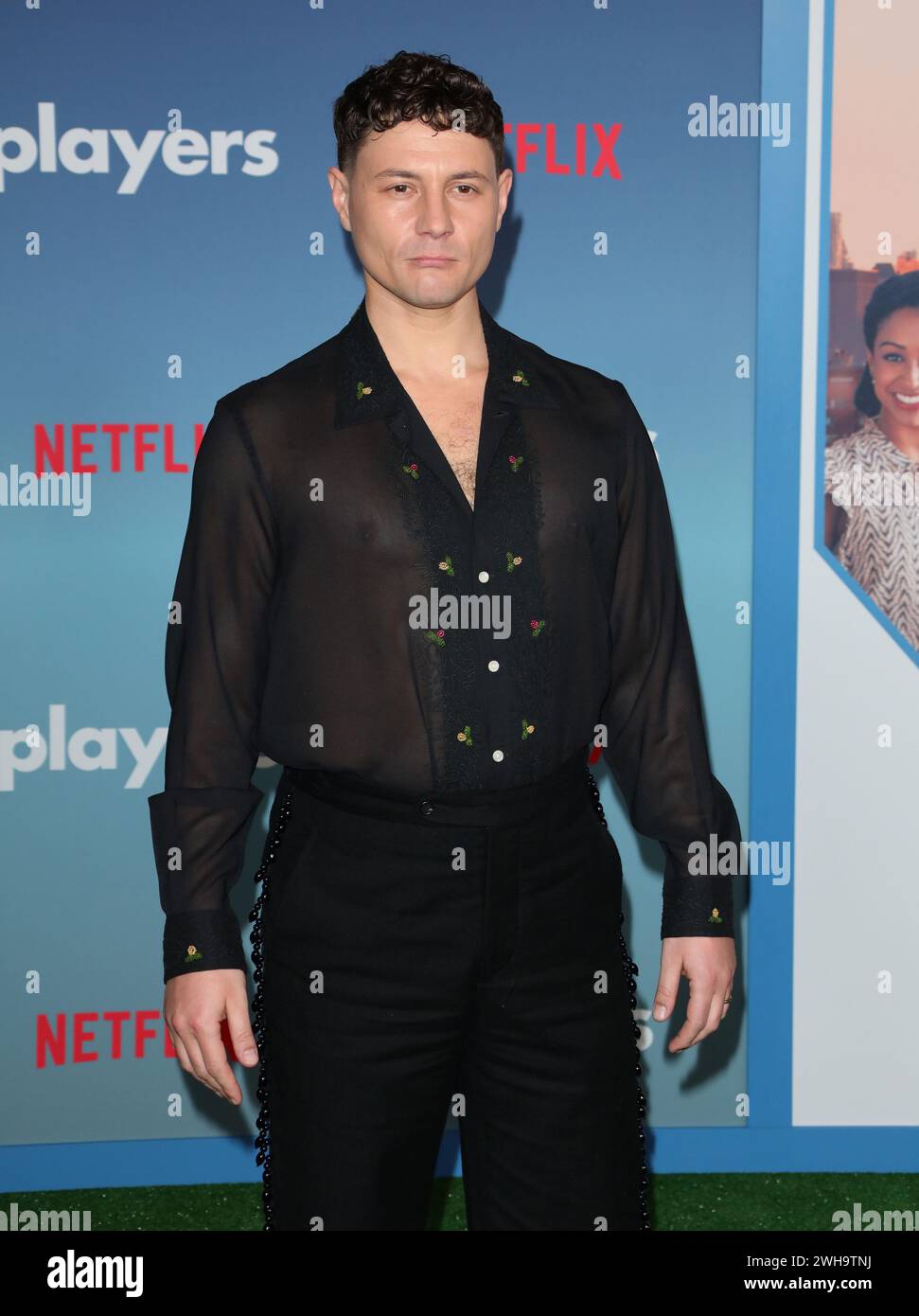 Hollywood, USA. 08th Feb, 2024. Augustus Prew arrives at The Premiere of PLAYERS held at The Egyptian Theatre in Hollywood, CA on Thursday, February 8, 2024 . (Photo By Juan Pablo Rico/Sipa USA) Credit: Sipa USA/Alamy Live News Stock Photo