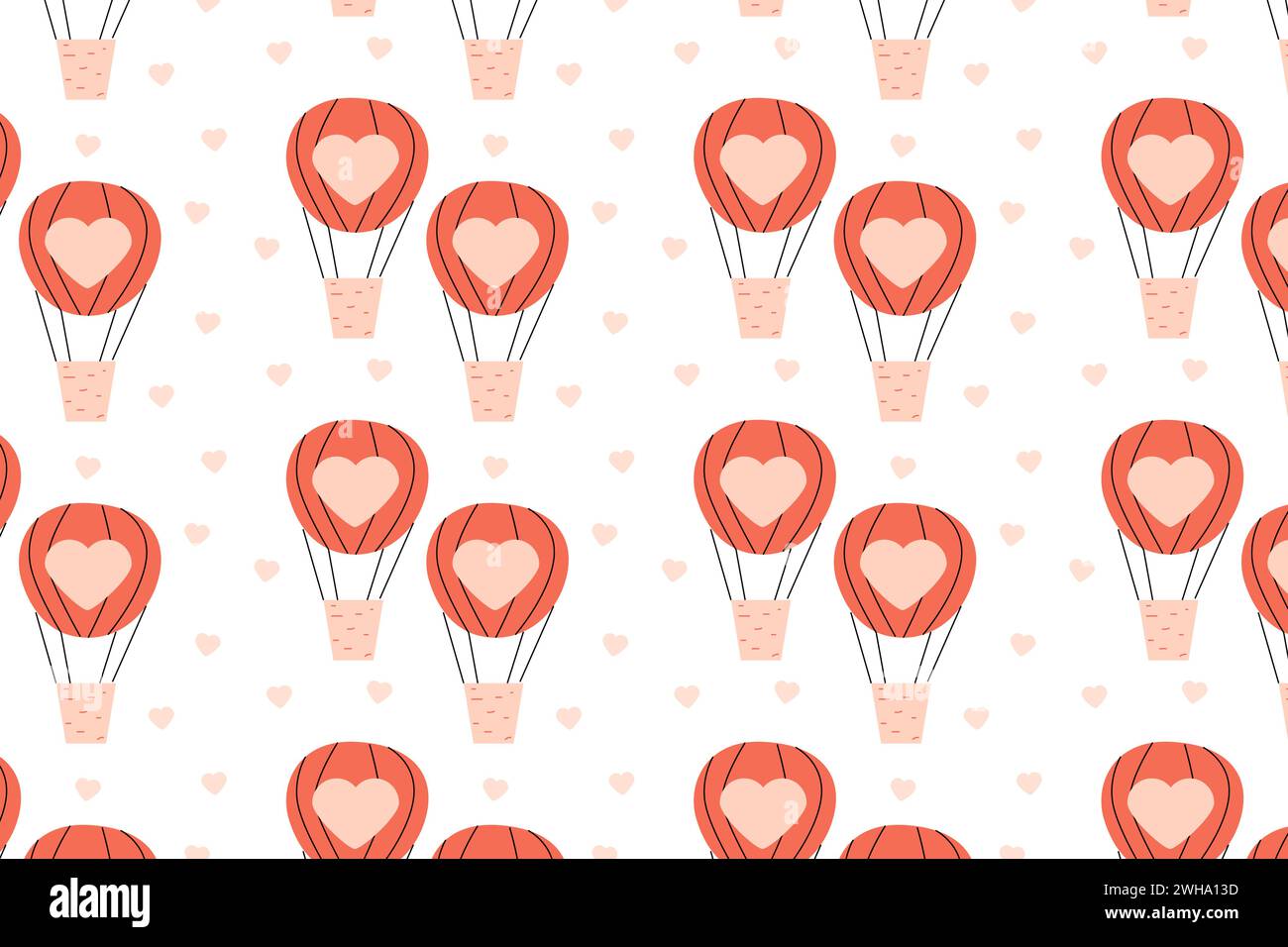 red aero baloon with lock - heart love pattern. Vector illustration can ...