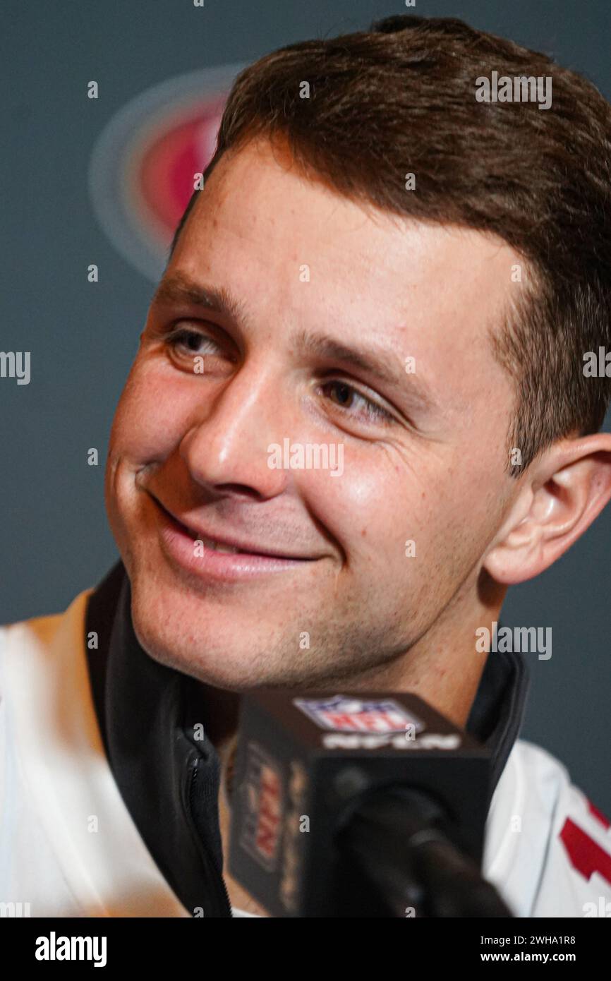 Henderson, Nevada, USA, February 8, 2024, 49ers quarterback Brock Purdy