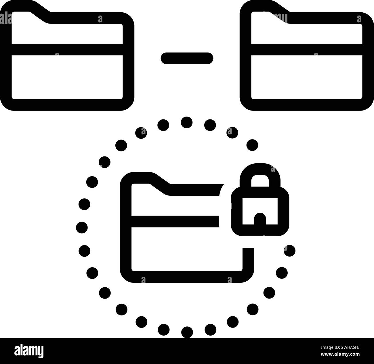 Secret folder icon logo hi-res stock photography and images - Alamy