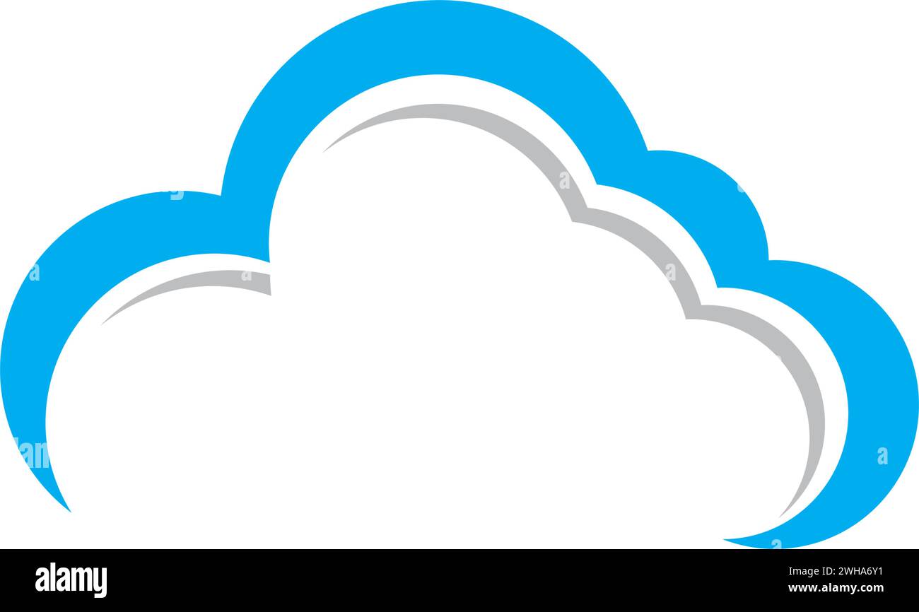 cloud technology vector logo template design vector Stock Vector Image ...