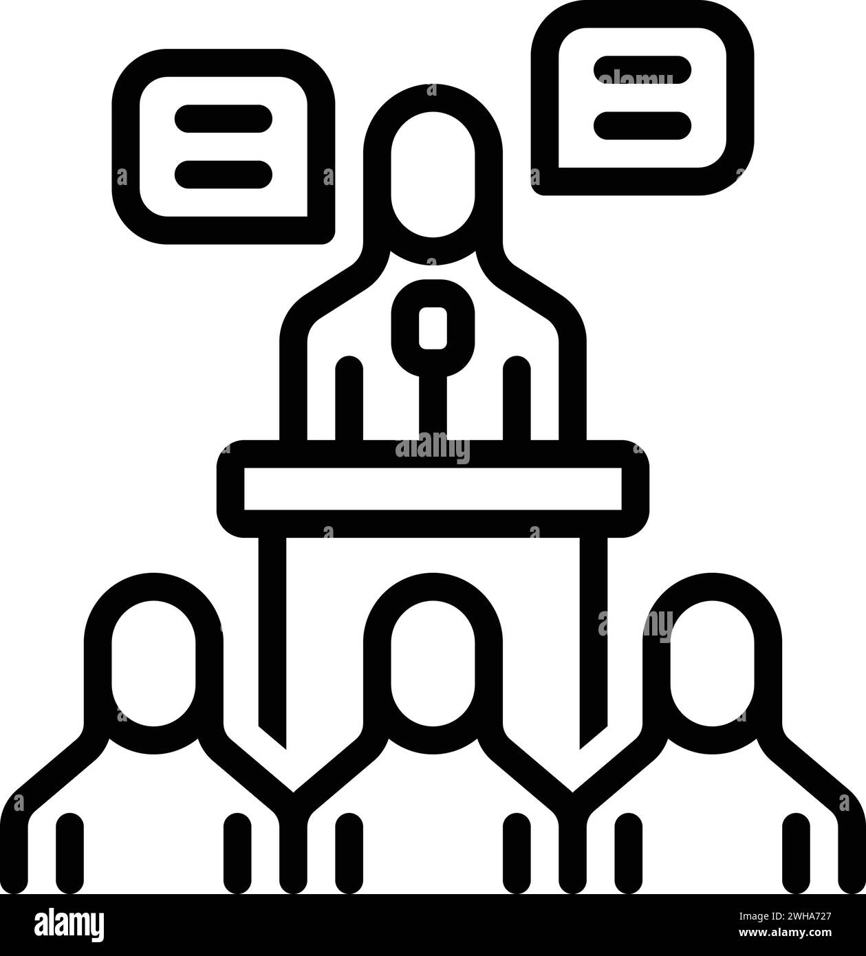 Icon For Representations Lecture Stock Vector Image Art Alamy