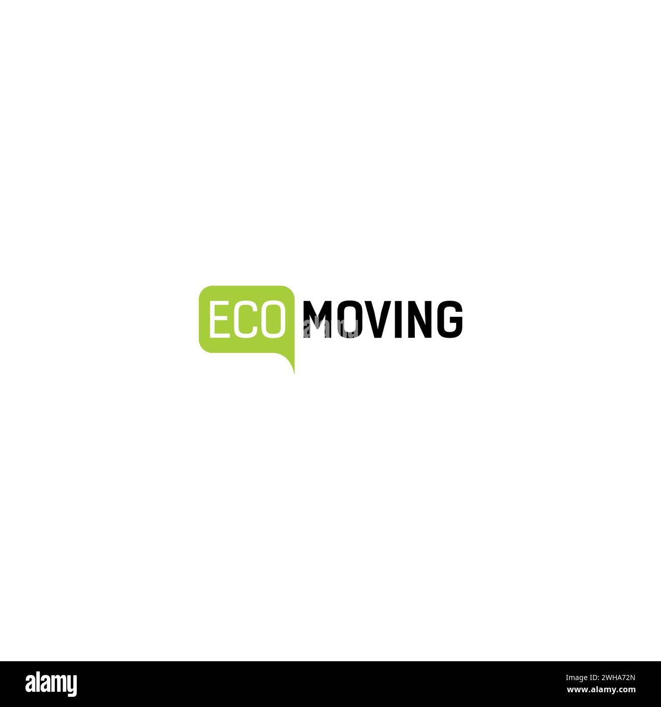 Eco Moving logo. Moving Letter Logo Stock Vector