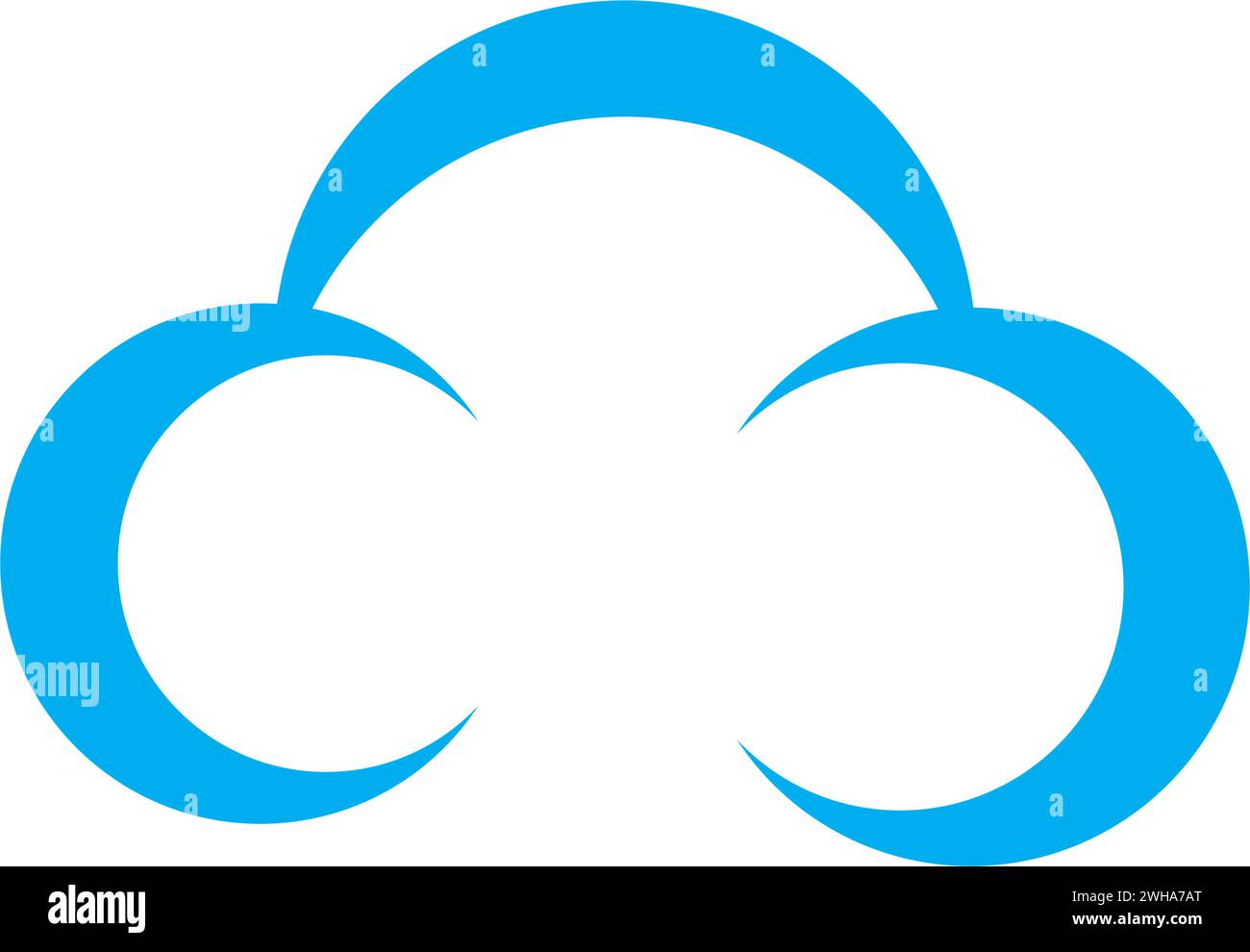 cloud technology vector logo template design vector Stock Vector Image ...