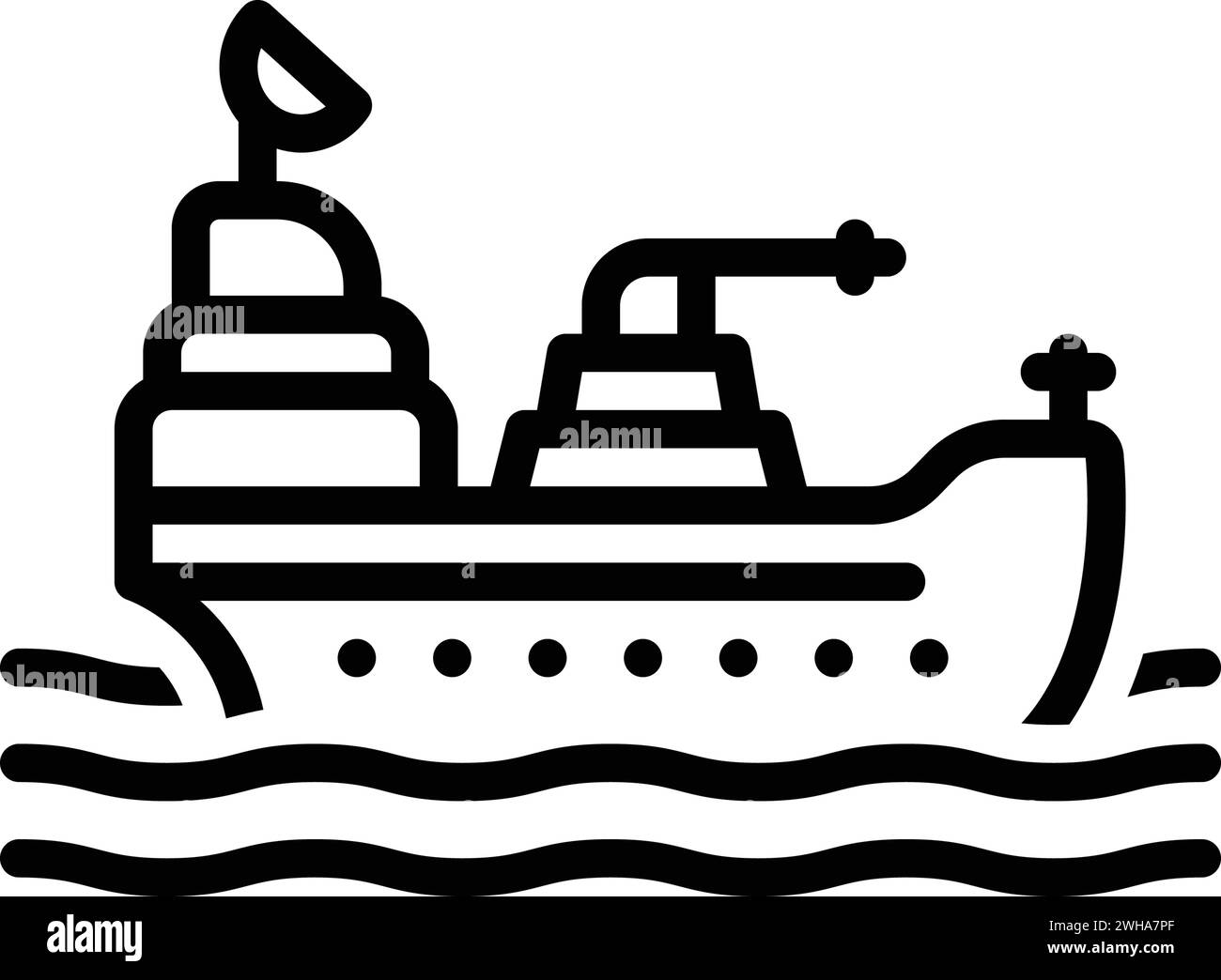 Icon for naval,ship Stock Vector