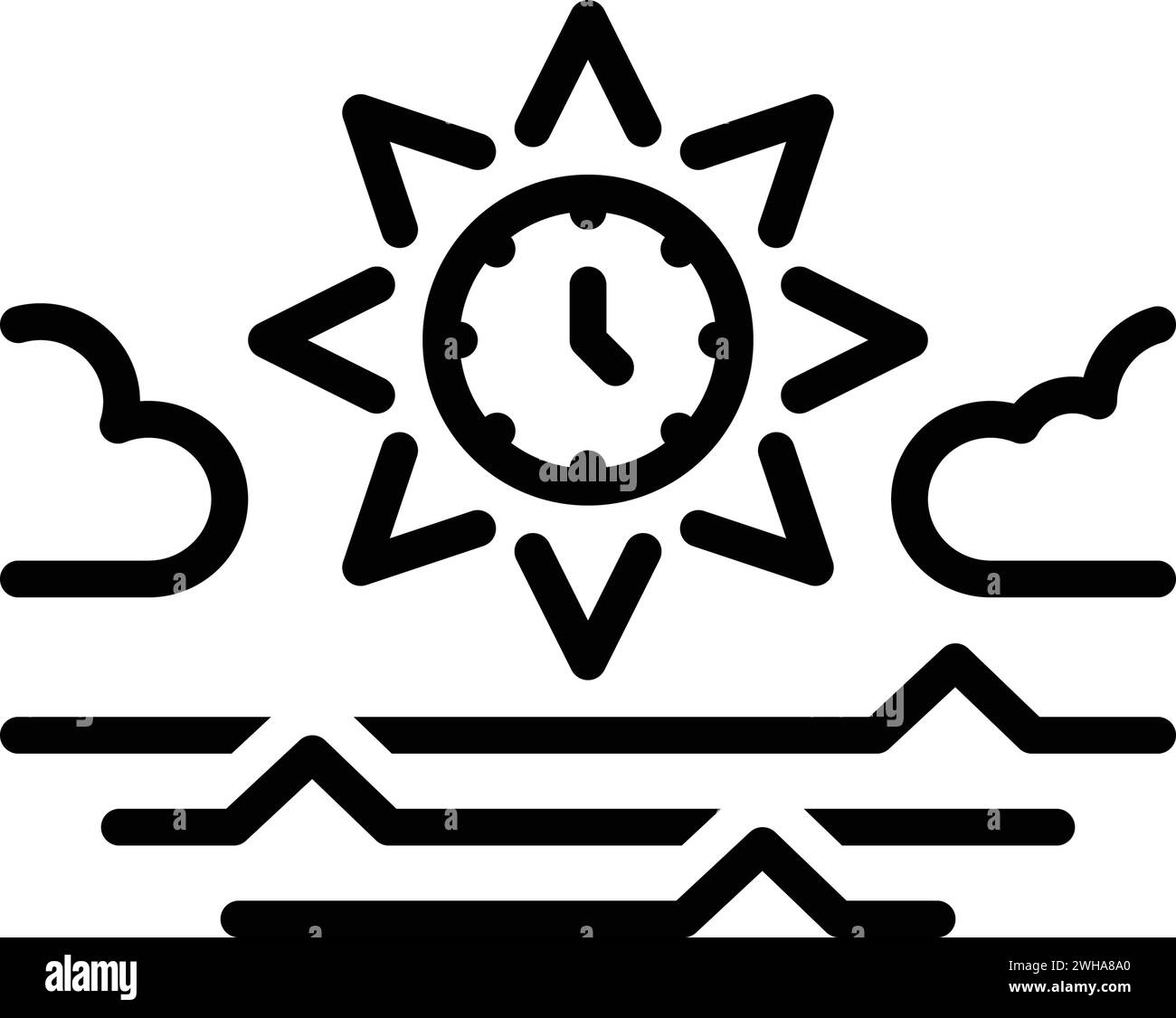 Icon for morning,morn Stock Vector