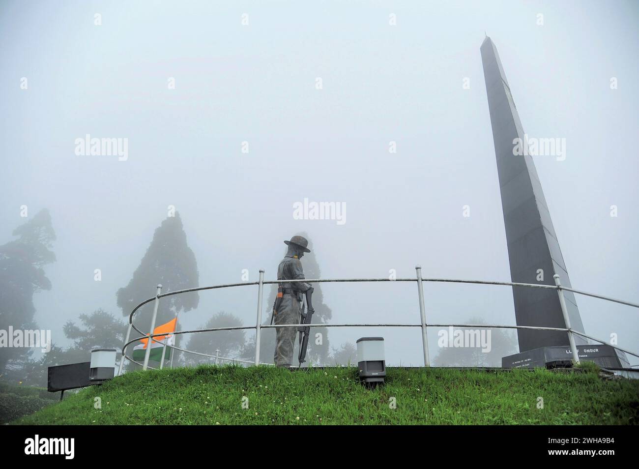 War Memorial, Batasia Loop, Darjeeling, West Bengal, India, Asia Stock Photo