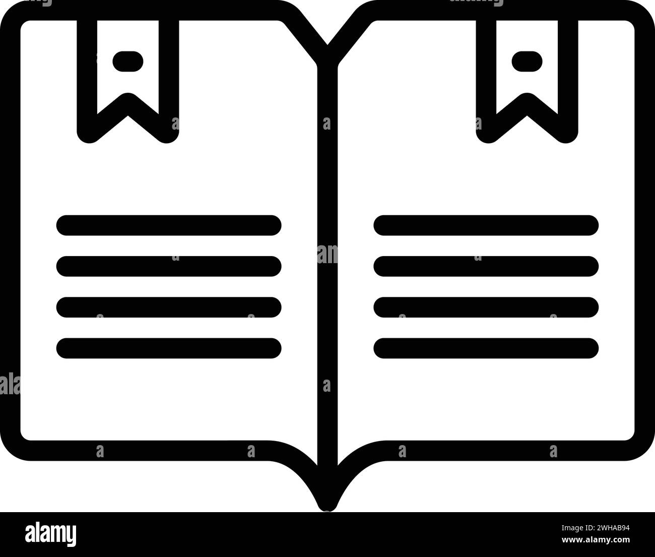 Icon for bookmarks,open book Stock Vector Image & Art - Alamy