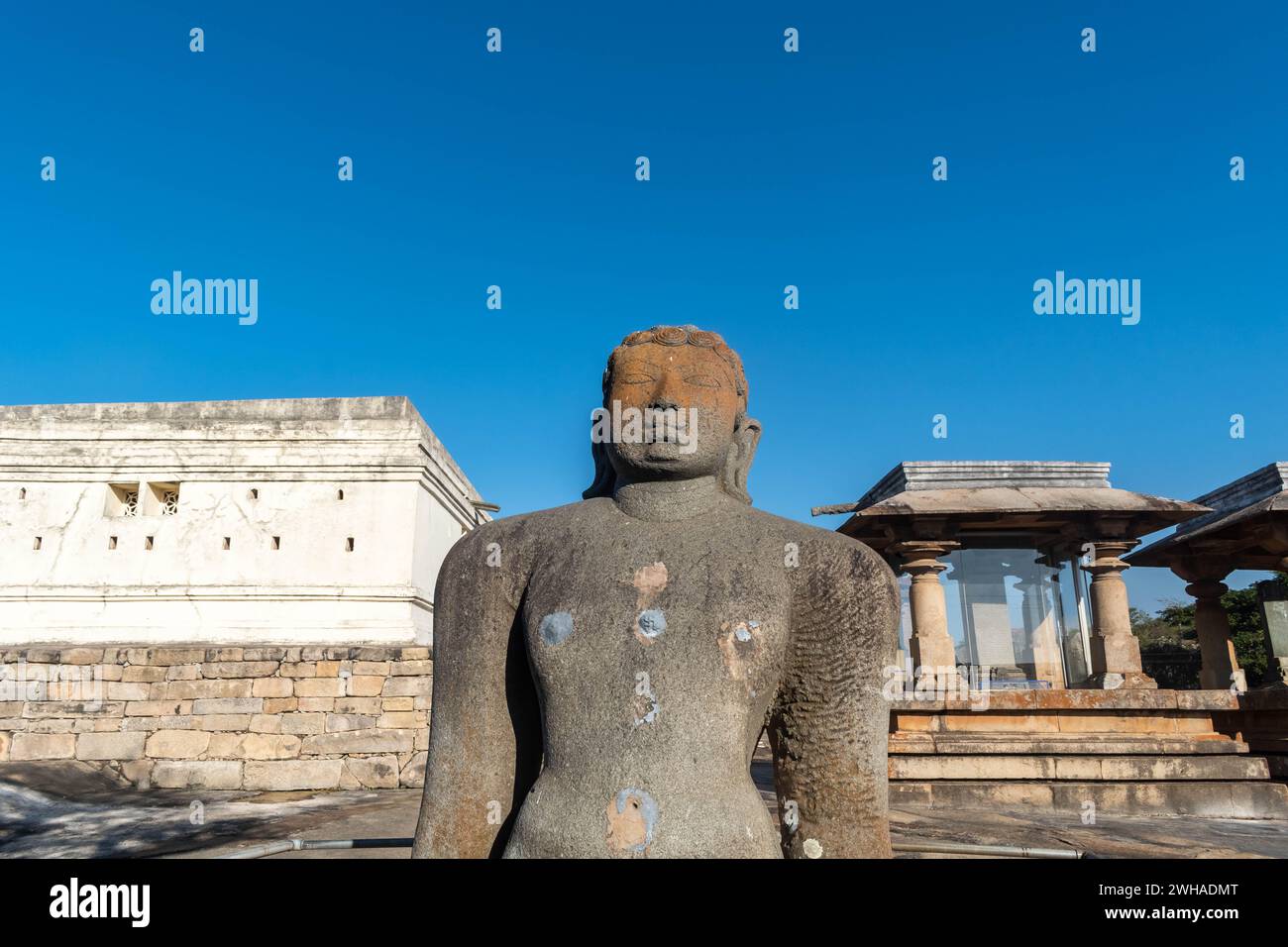 Shravanabelagola, Karnataka, India January 11 2023 The towering