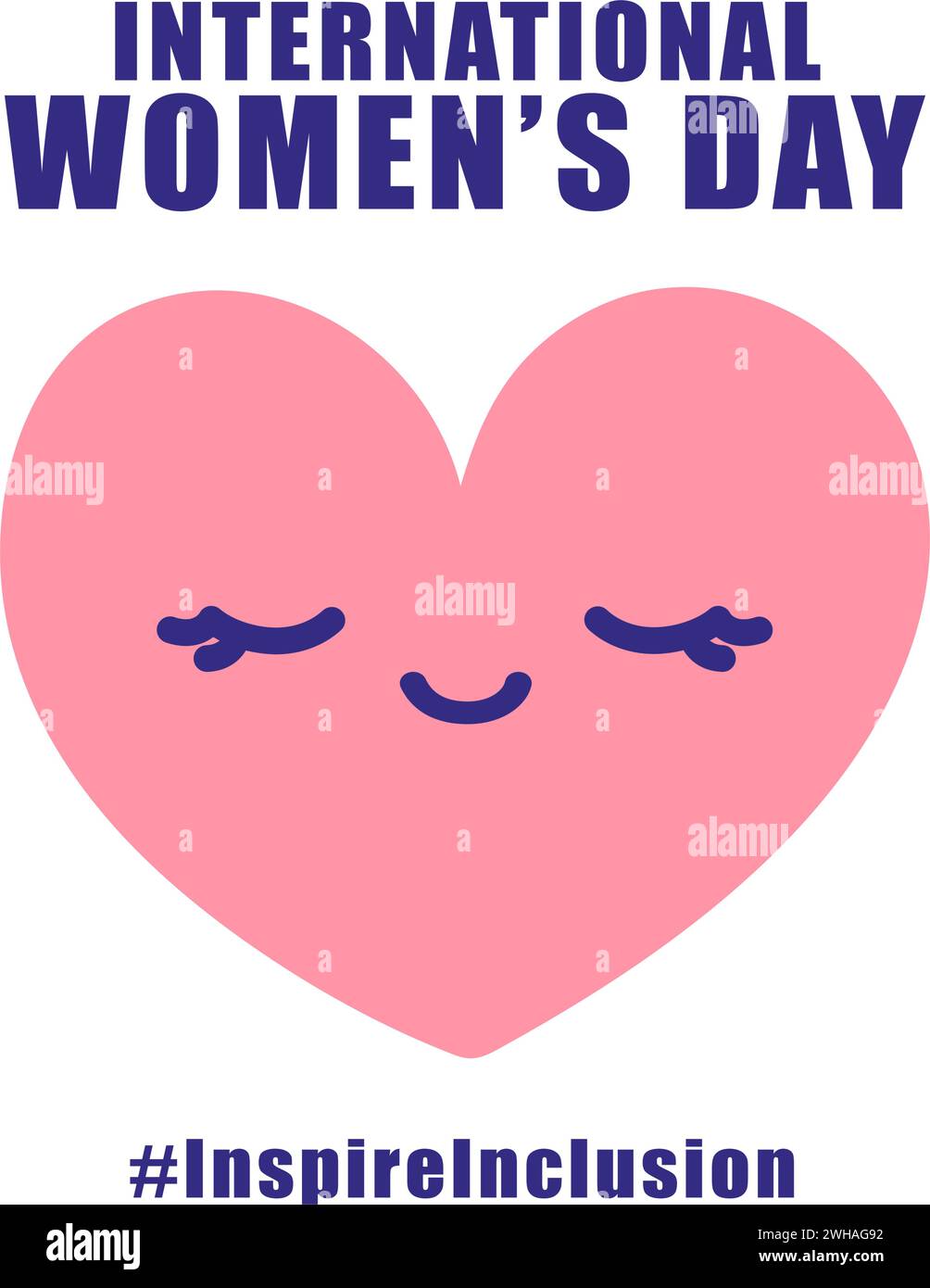 International womens day concept poster. Inspire Inclusion woman ...