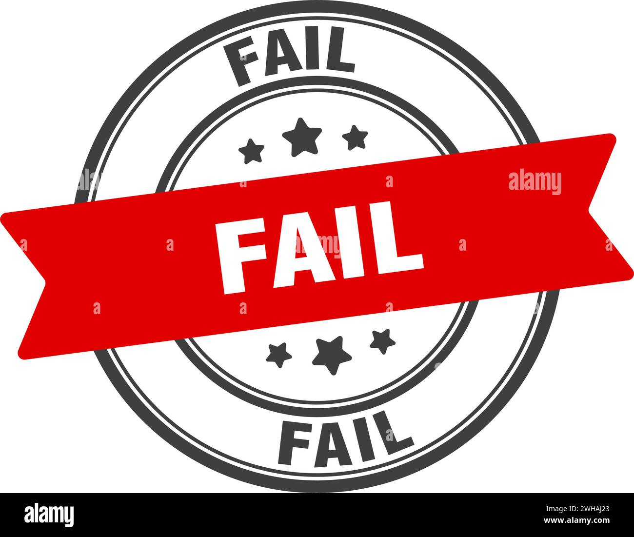 Fail C fail stamp. fail round sign. label on transparent background Stock ...