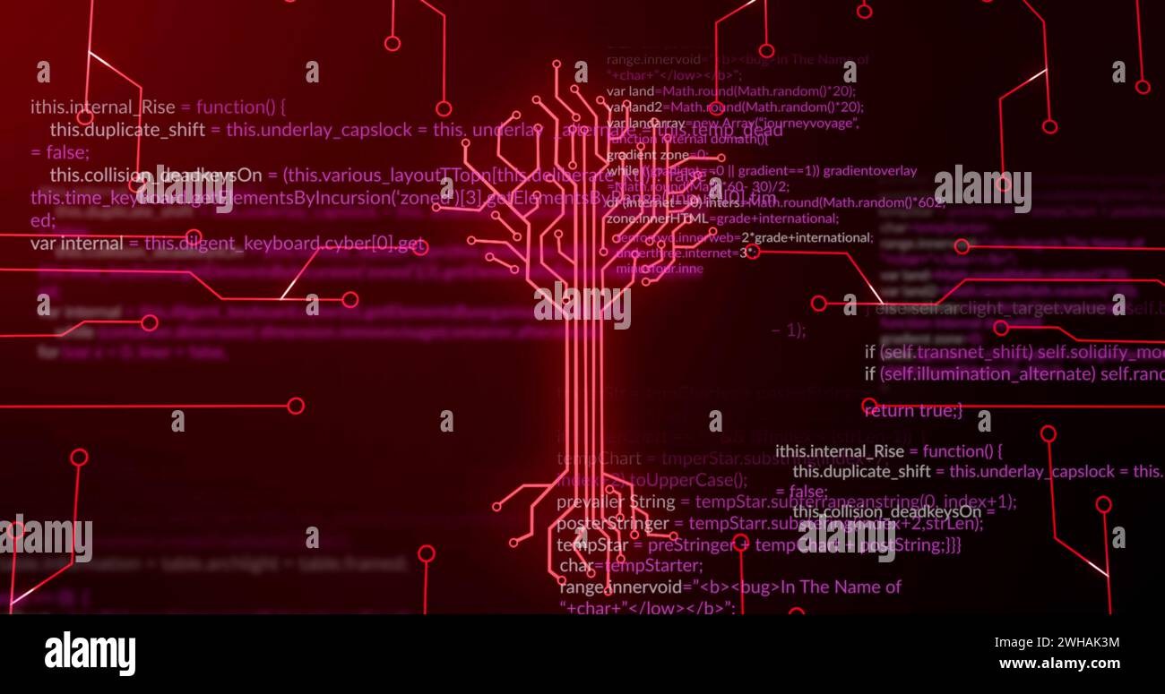 Image of integrated circuit over data processing on digital screen Stock Photo