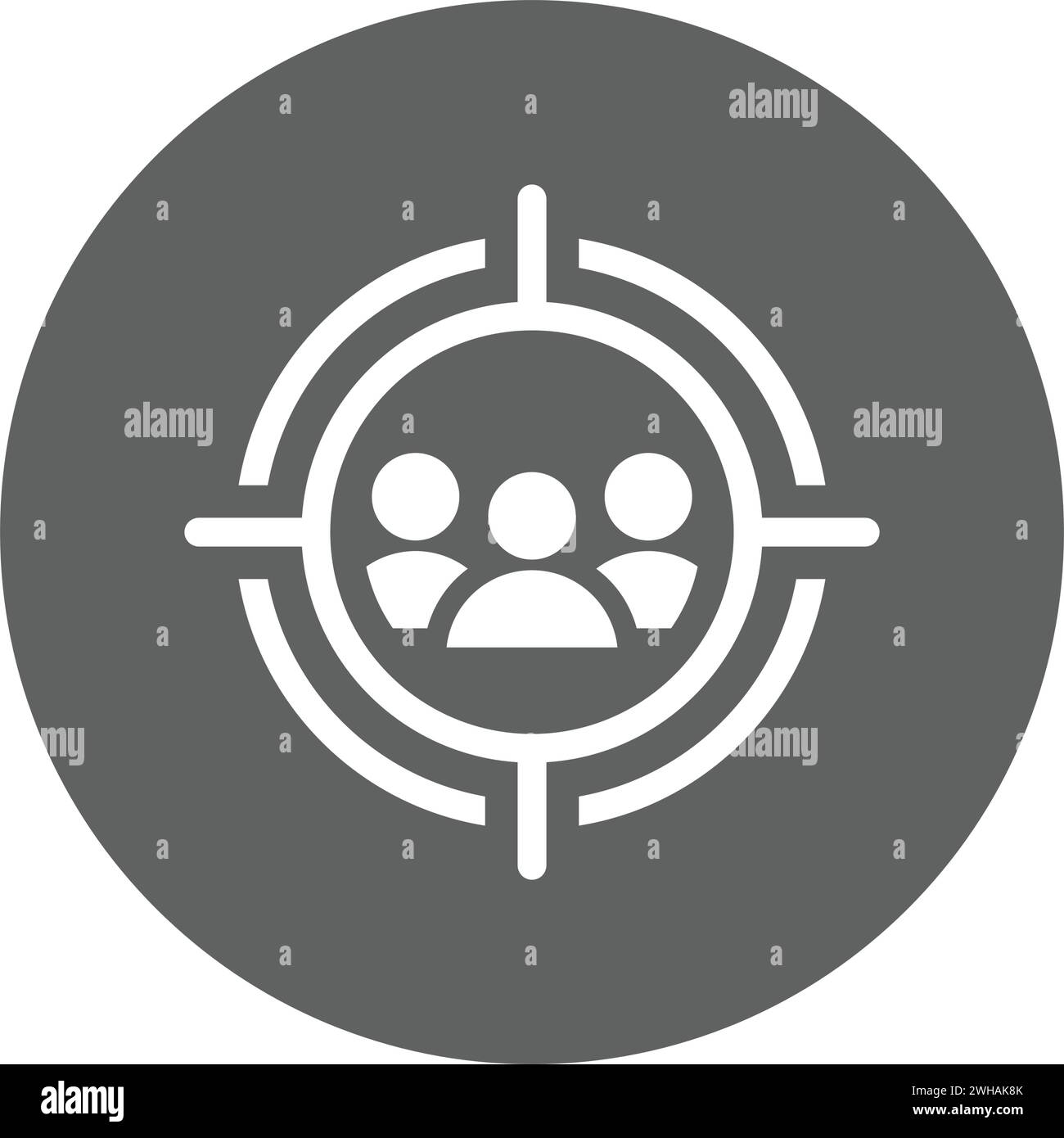 Target Audience icon. Fully editable vector EPS use for printed ...