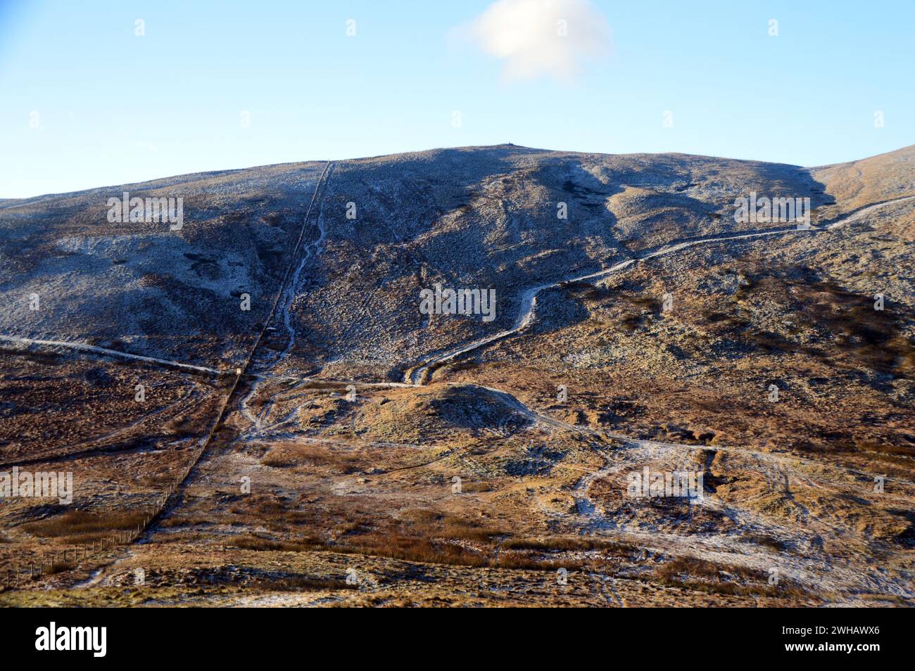 The Gatescath Pass (Track) from the Wainwright Branstree in Mardale, Haweswater, Lake District National Park, Cumbria, England, UK Stock Photo