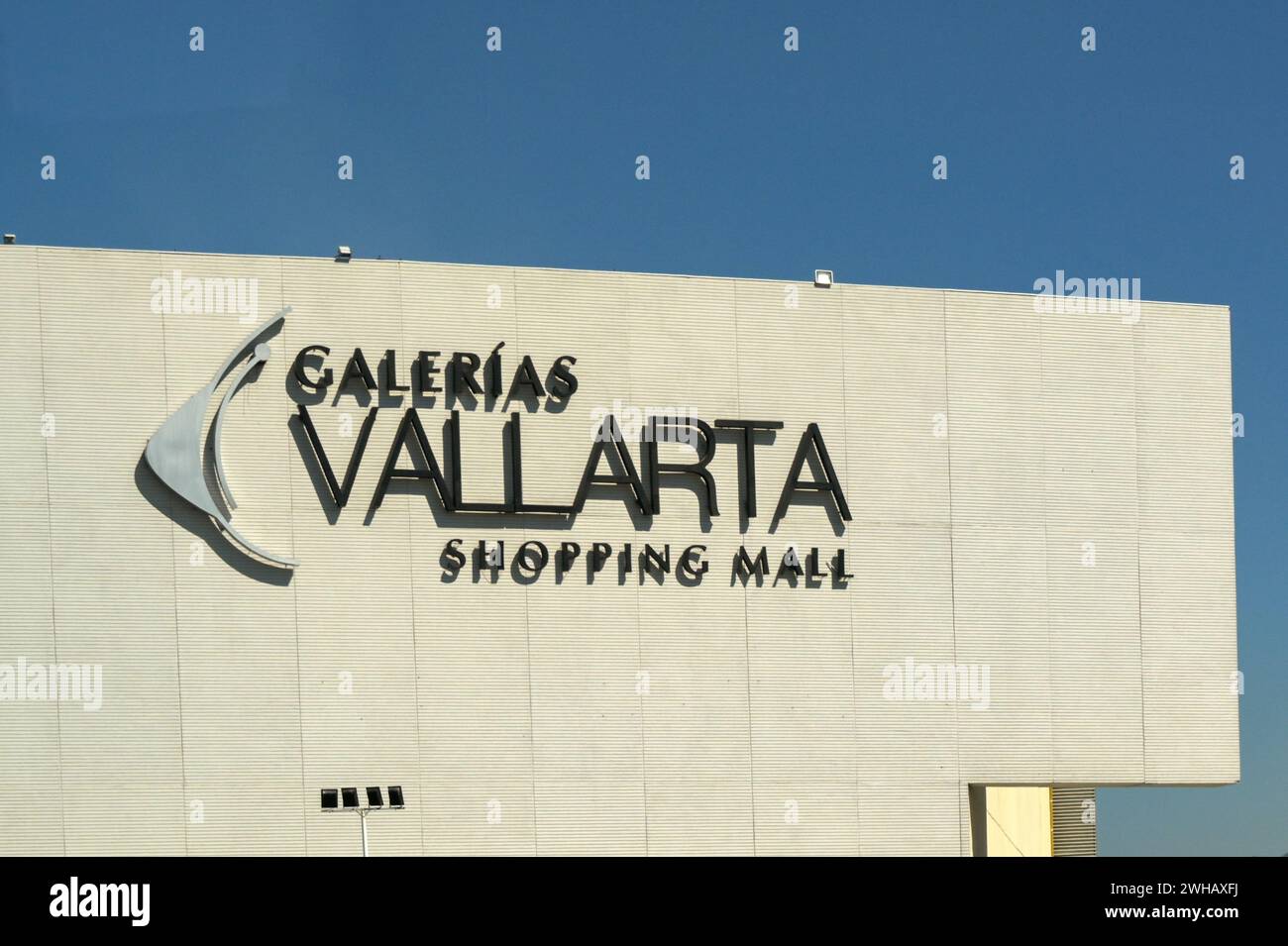 Puerto Vallarta, Mexico - 15 January 2024: Exterior view of the Galleries shopping mall near ' Stock Photo