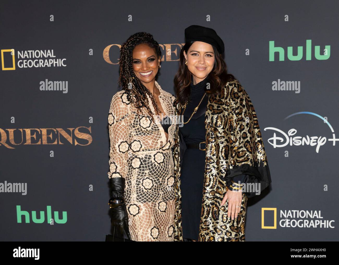Los Angeles, USA. 08th Feb, 2024. Mekia Cox and Alyssa Diaz attend the