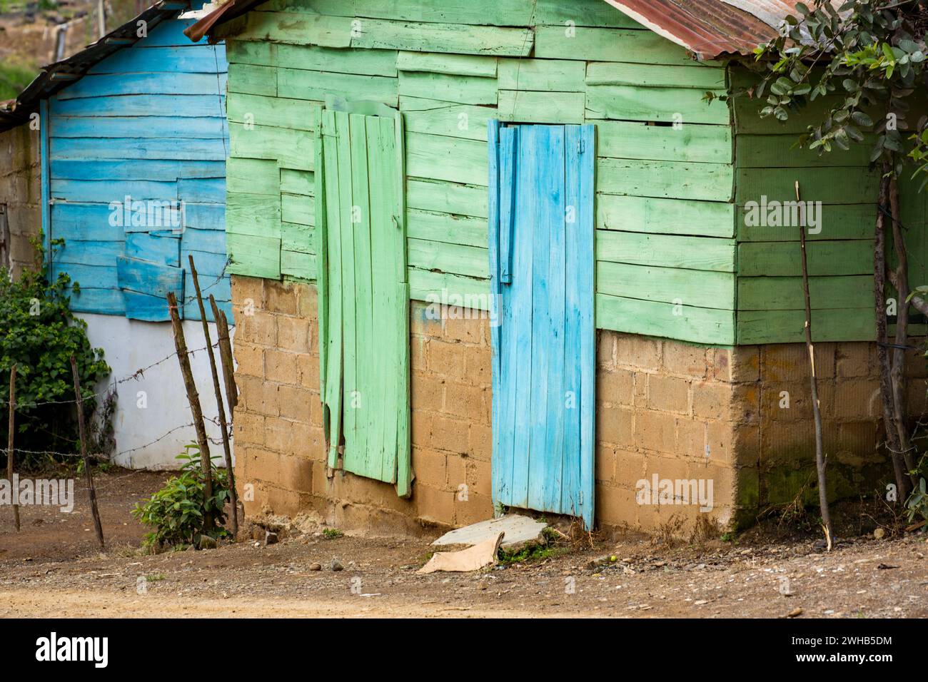 A typical house on a farm in the mountains near Constanza in the