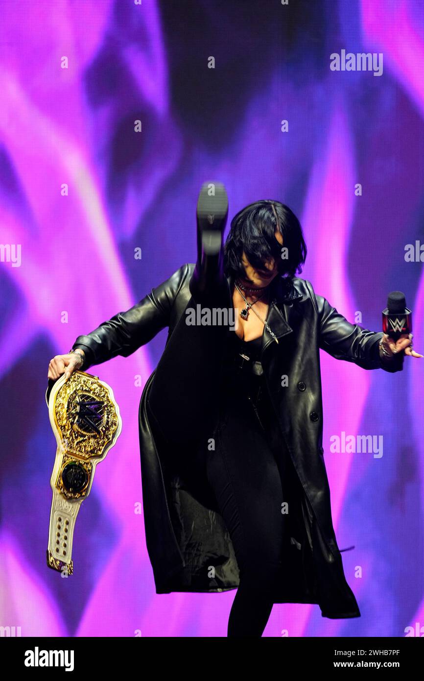 LAS VEGAS, NV February 8, 2024 Rhea Ripley, WWE Women’s World