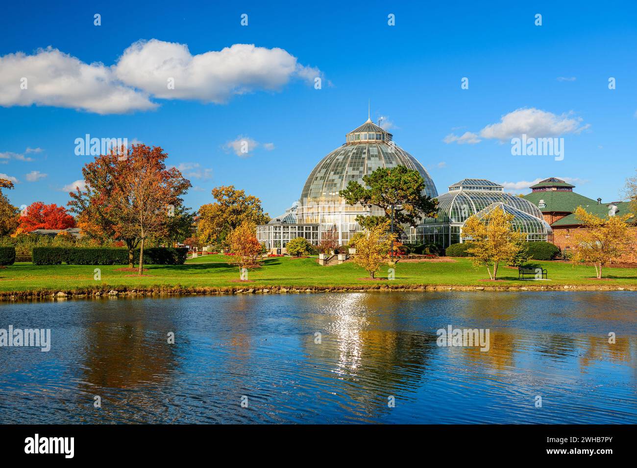 Belle Isle, Detroit, Michigan, USA with autumn foliage. Stock Photo