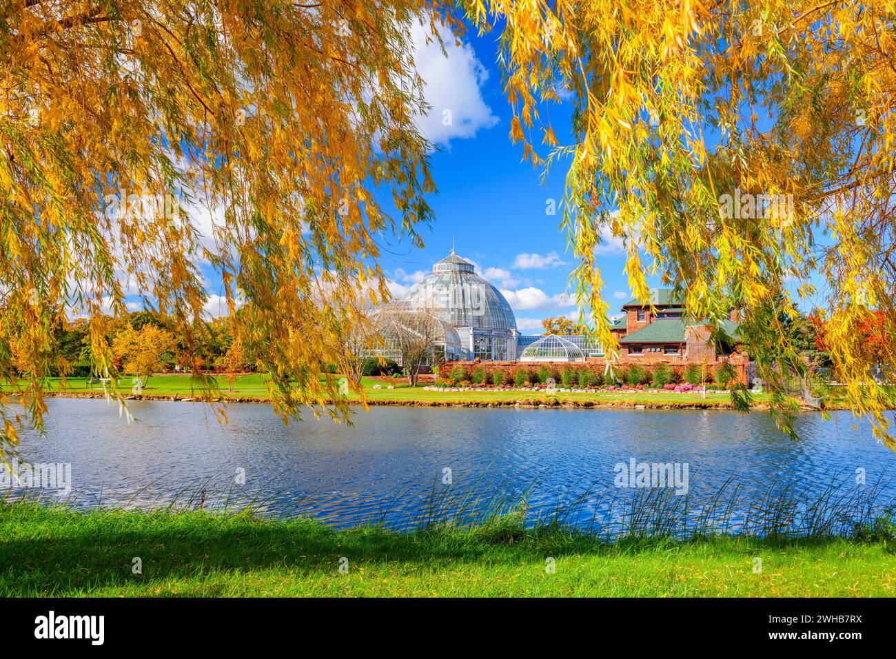 Belle Isle, Detroit, Michigan, USA with autumn foliage. Stock Photo