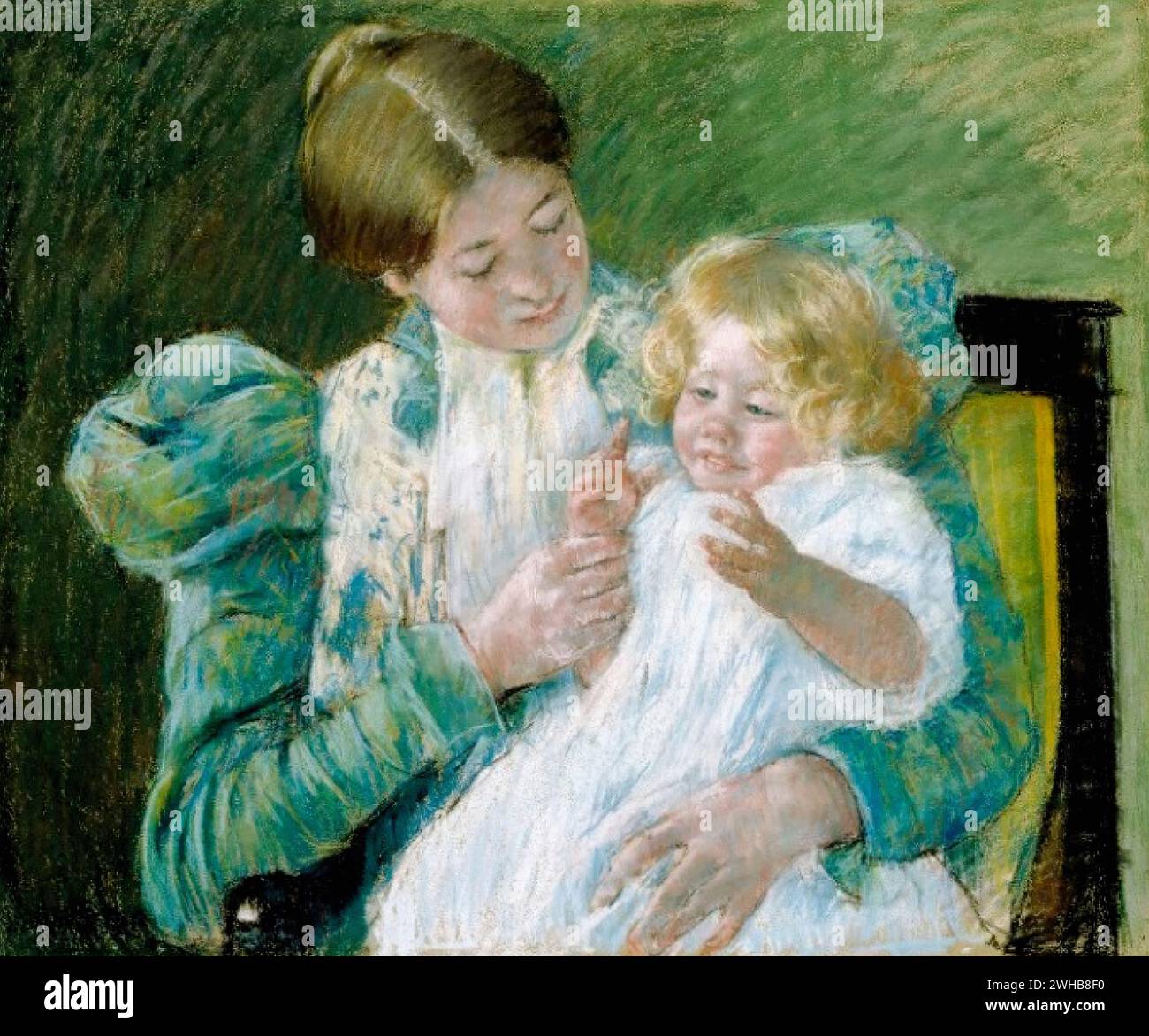 Mary Cassatt 00007 - Mère et enfant Stock Photo