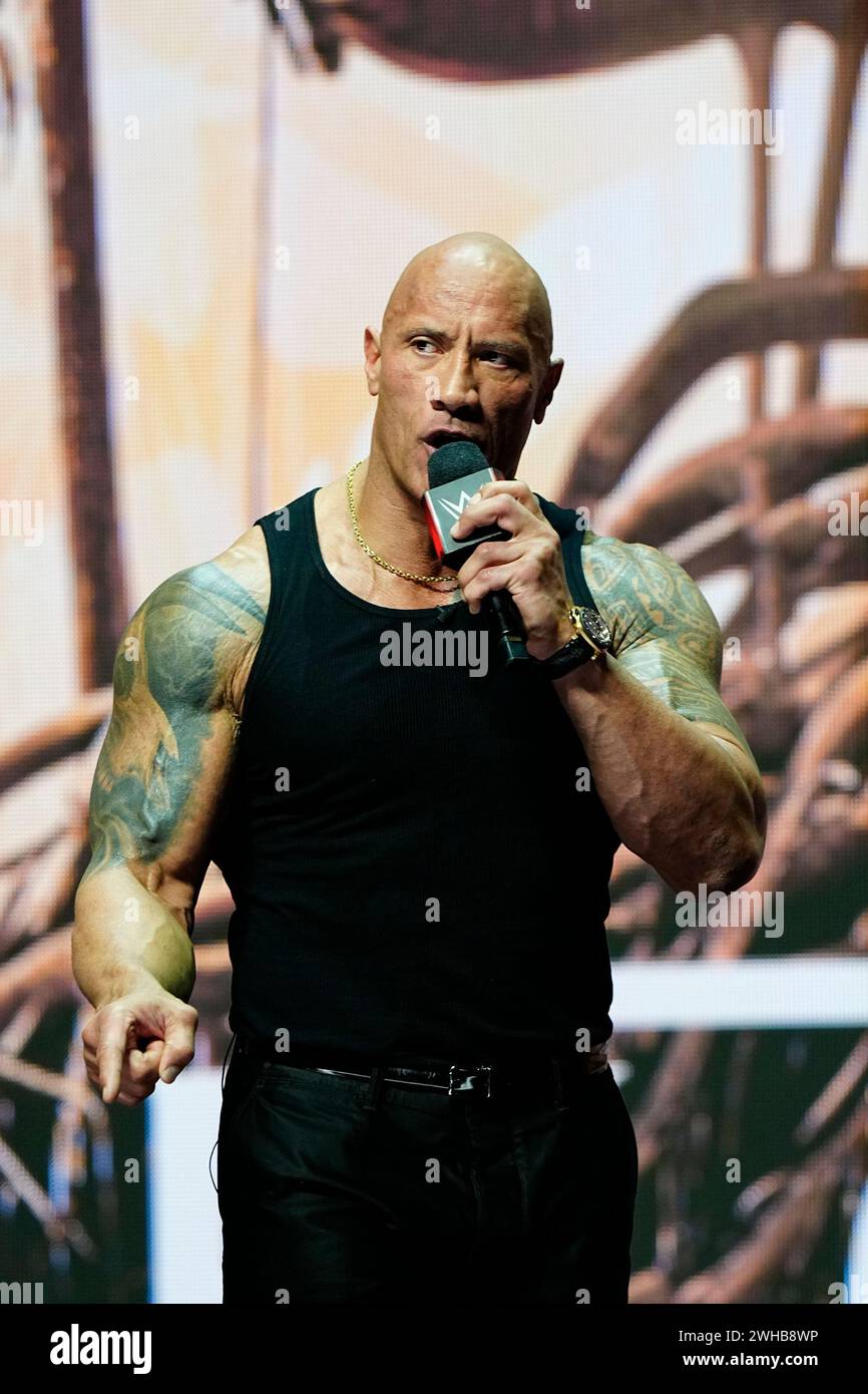 The rock dwayne johnson wrestling hi-res stock photography and images