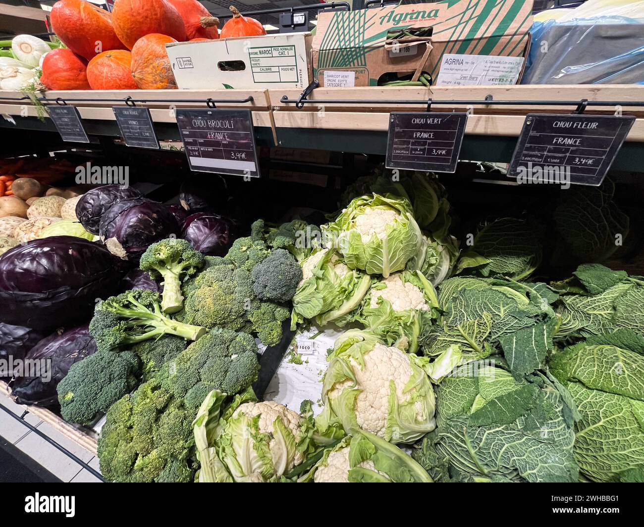 Origin from France, Mexico and Spain of Fresh fruit and vegetables on