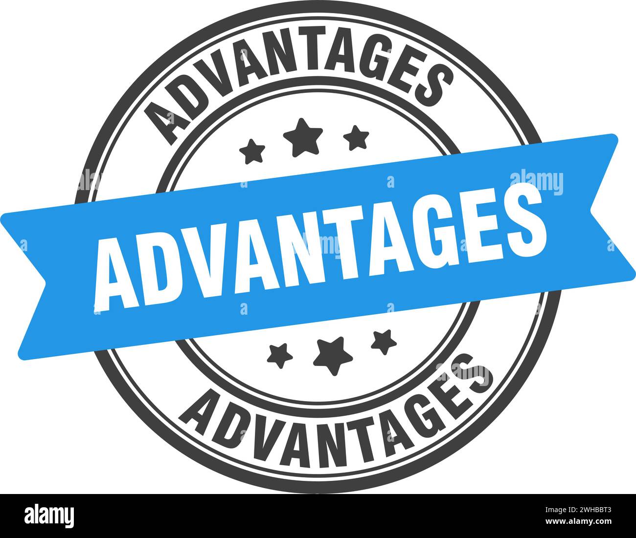 advantages stamp. advantages round sign. label on transparent ...