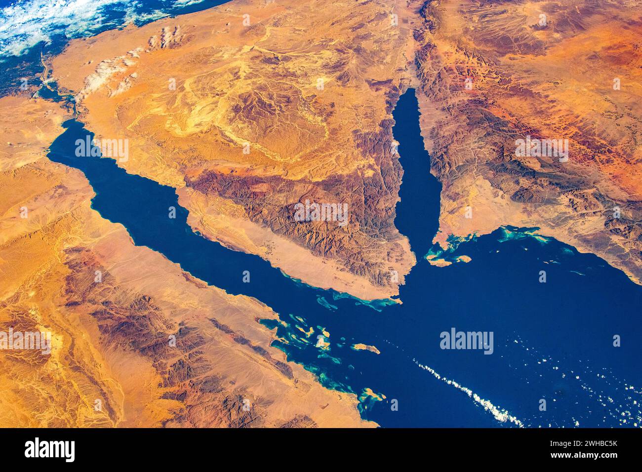 Red Sea, Gulf of Suez, Middle East Stock Photo