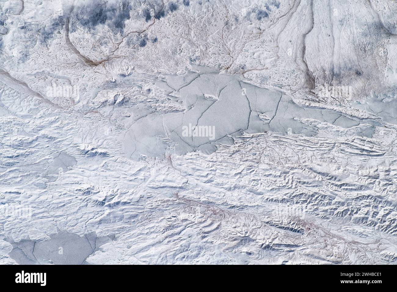 Winter weather and snow over land Stock Photo - Alamy
