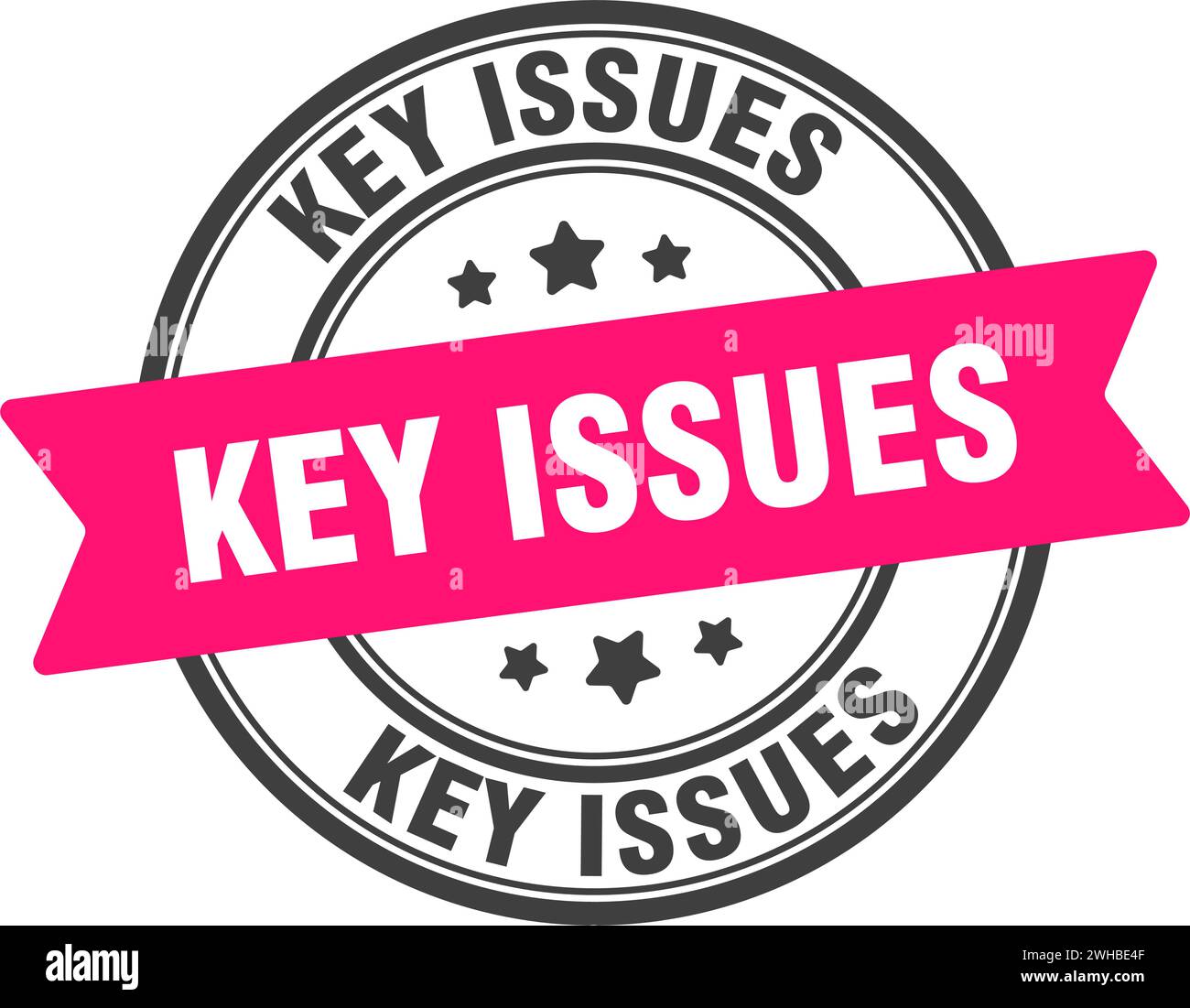 key issues stamp. key issues round sign. label on transparent ...