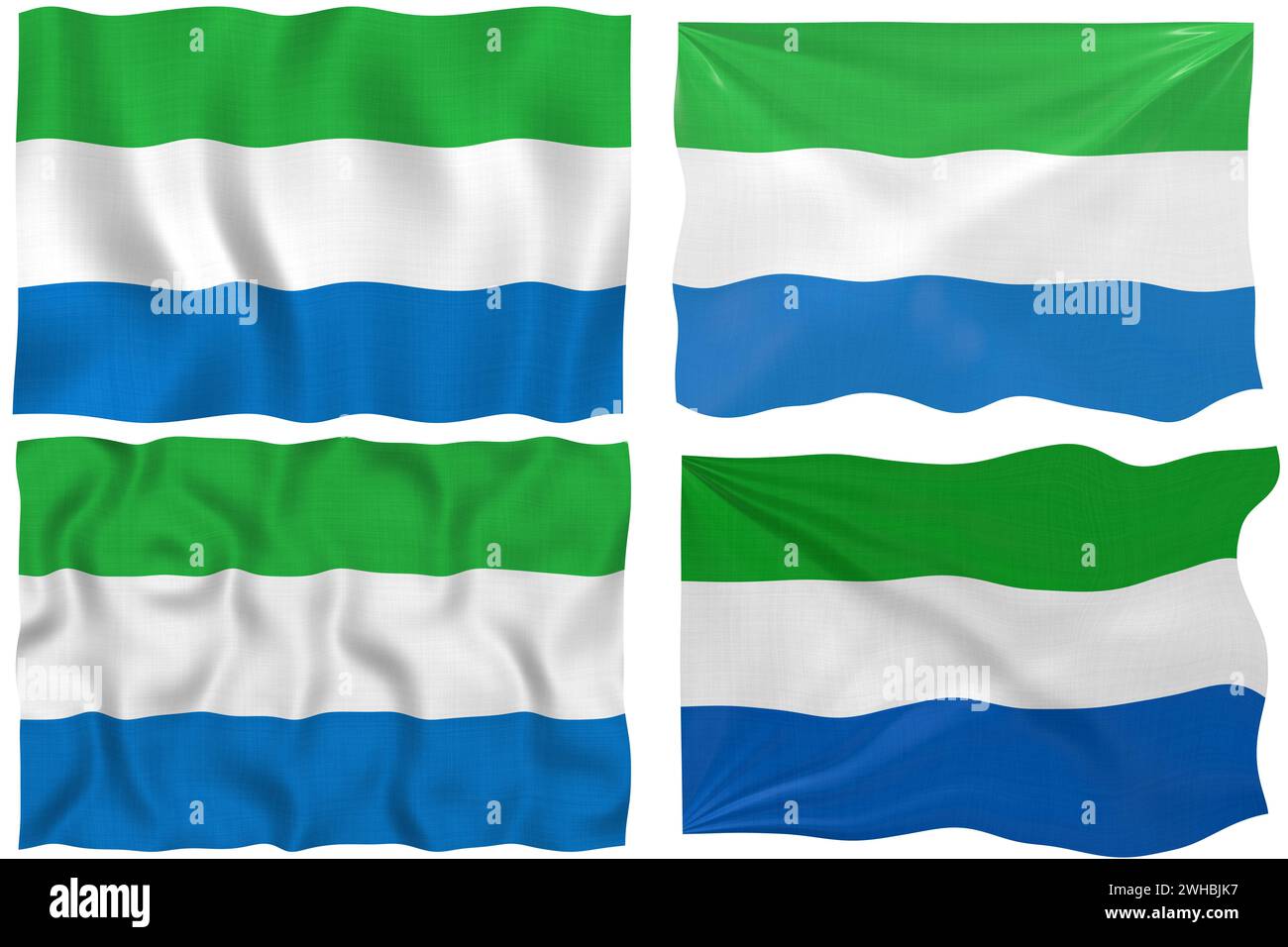 Flag of Sierra Leone Stock Photo - Alamy